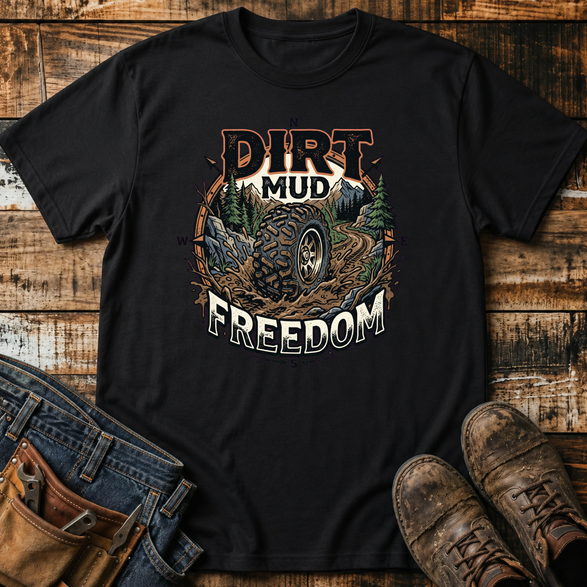 Dirt Mud Freedom Off-Road T-Shirt