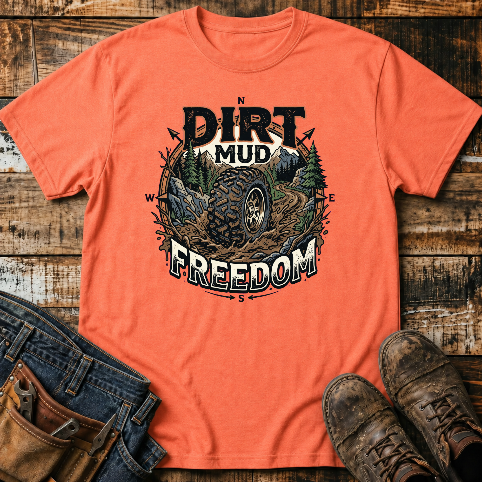 Dirt Mud Freedom Off-Road T-Shirt