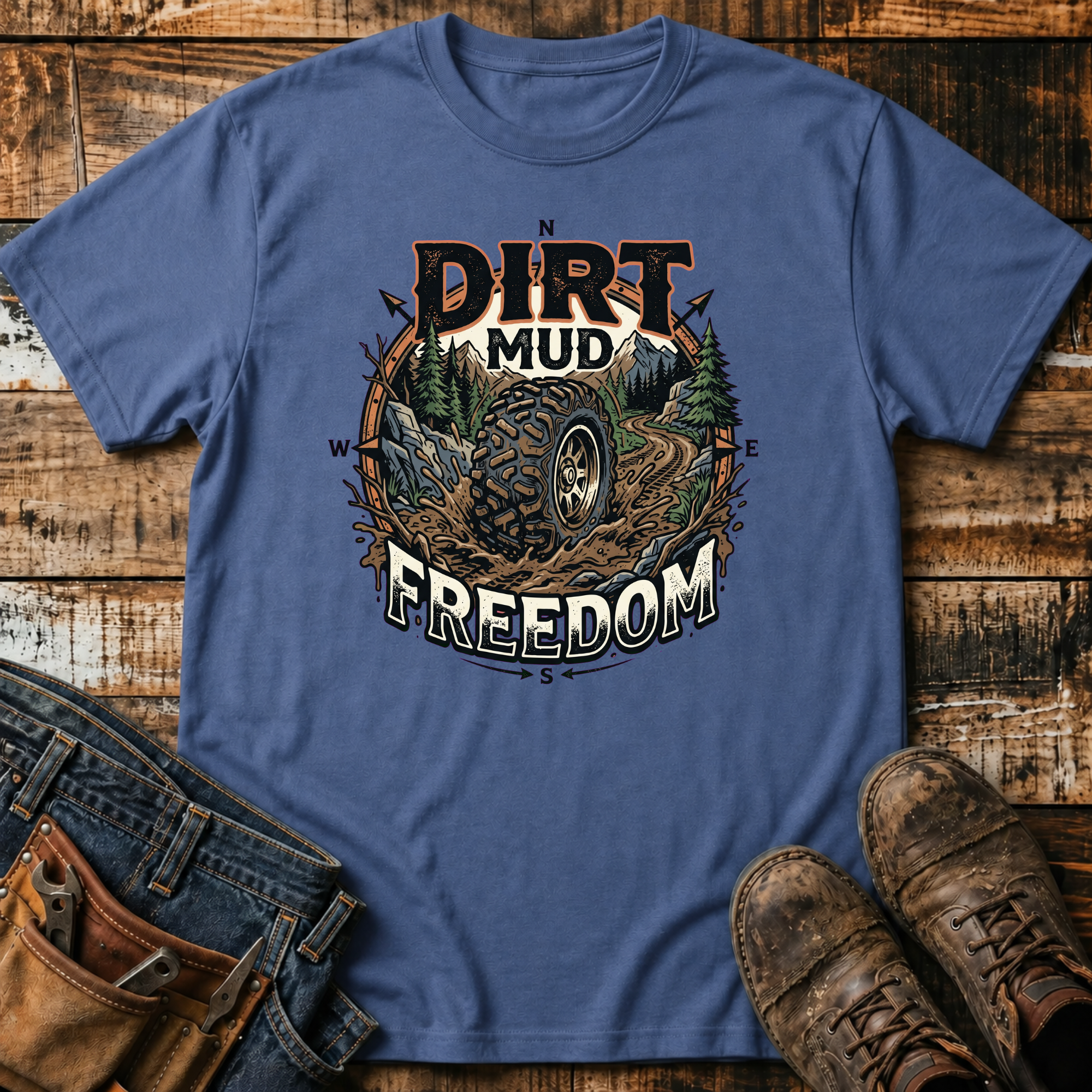 Dirt Mud Freedom Off-Road T-Shirt