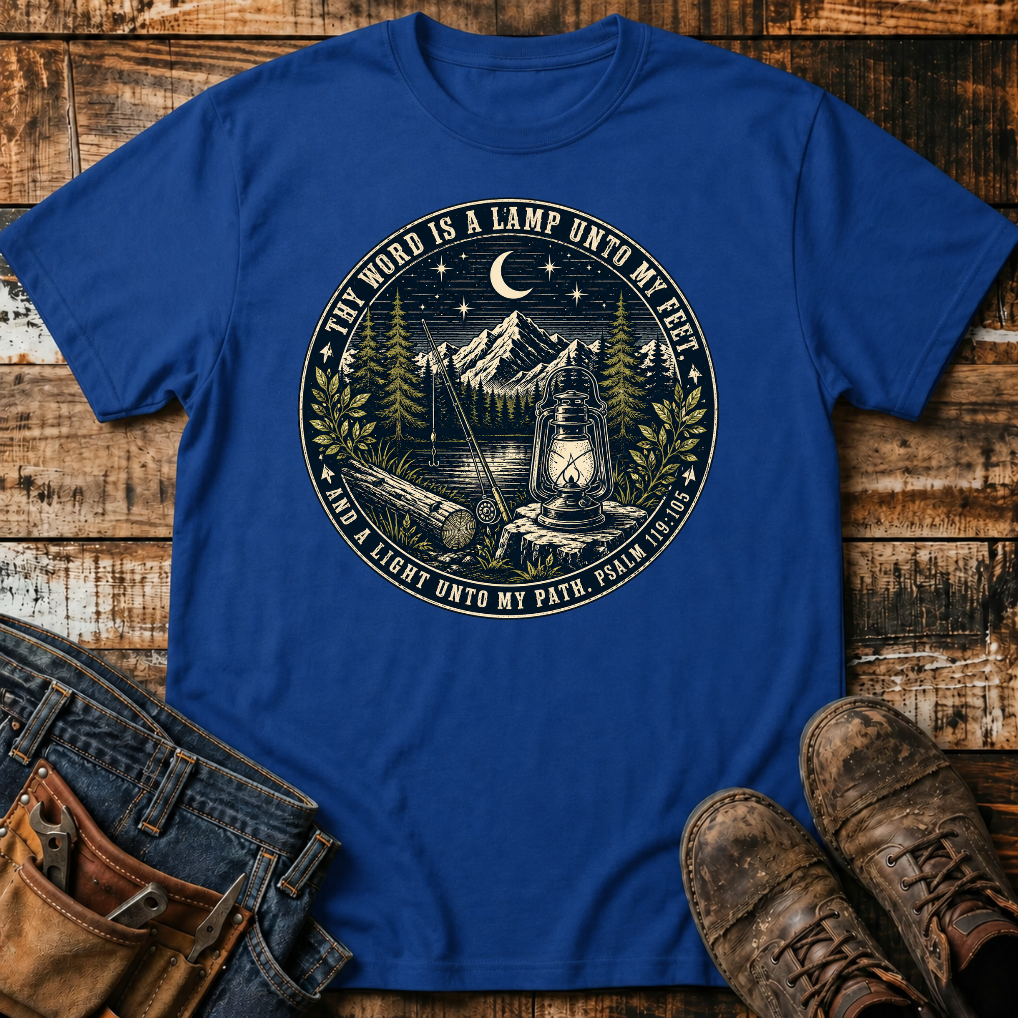 Lamp Unto My Path Camping T-Shirt