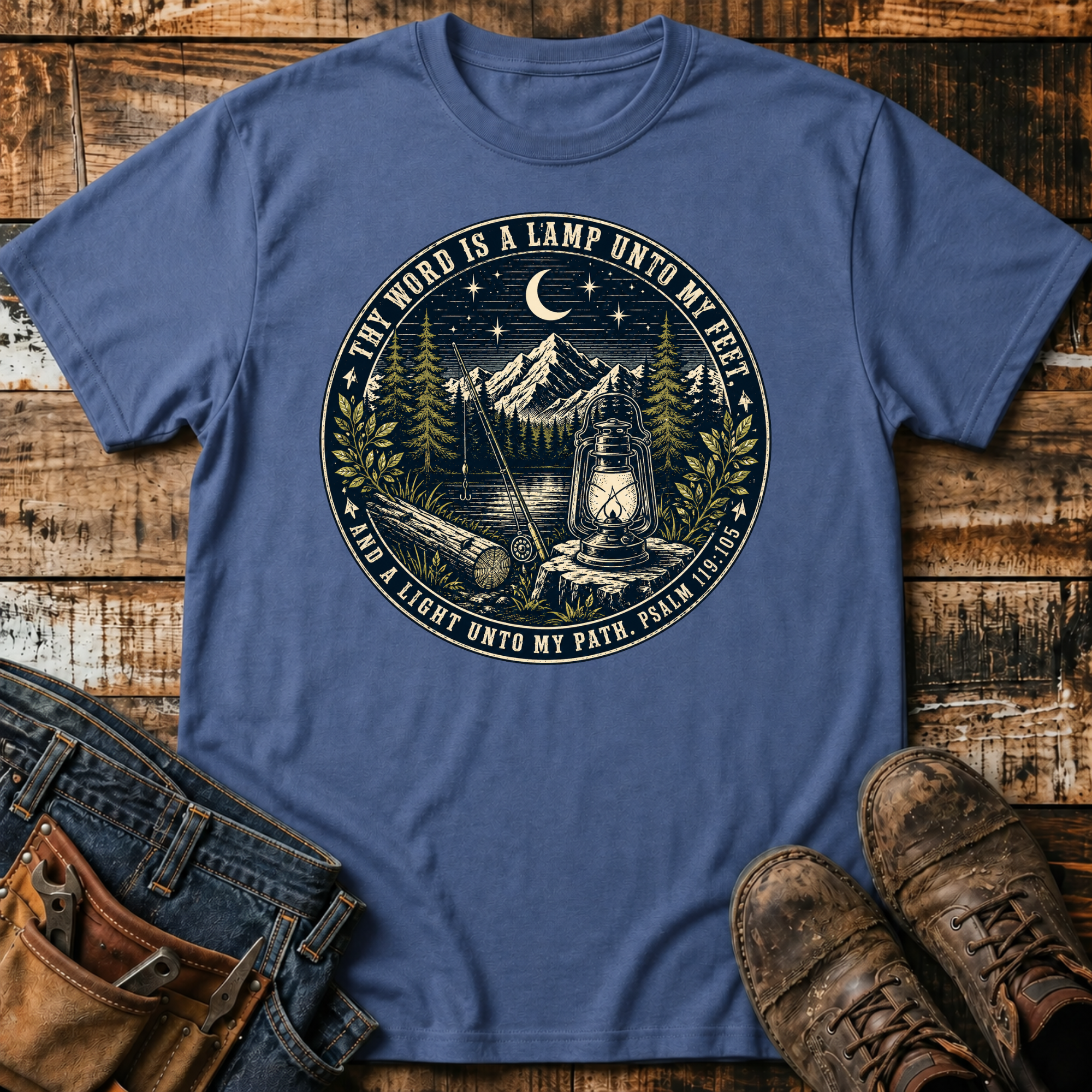 Lamp Unto My Path Camping T-Shirt