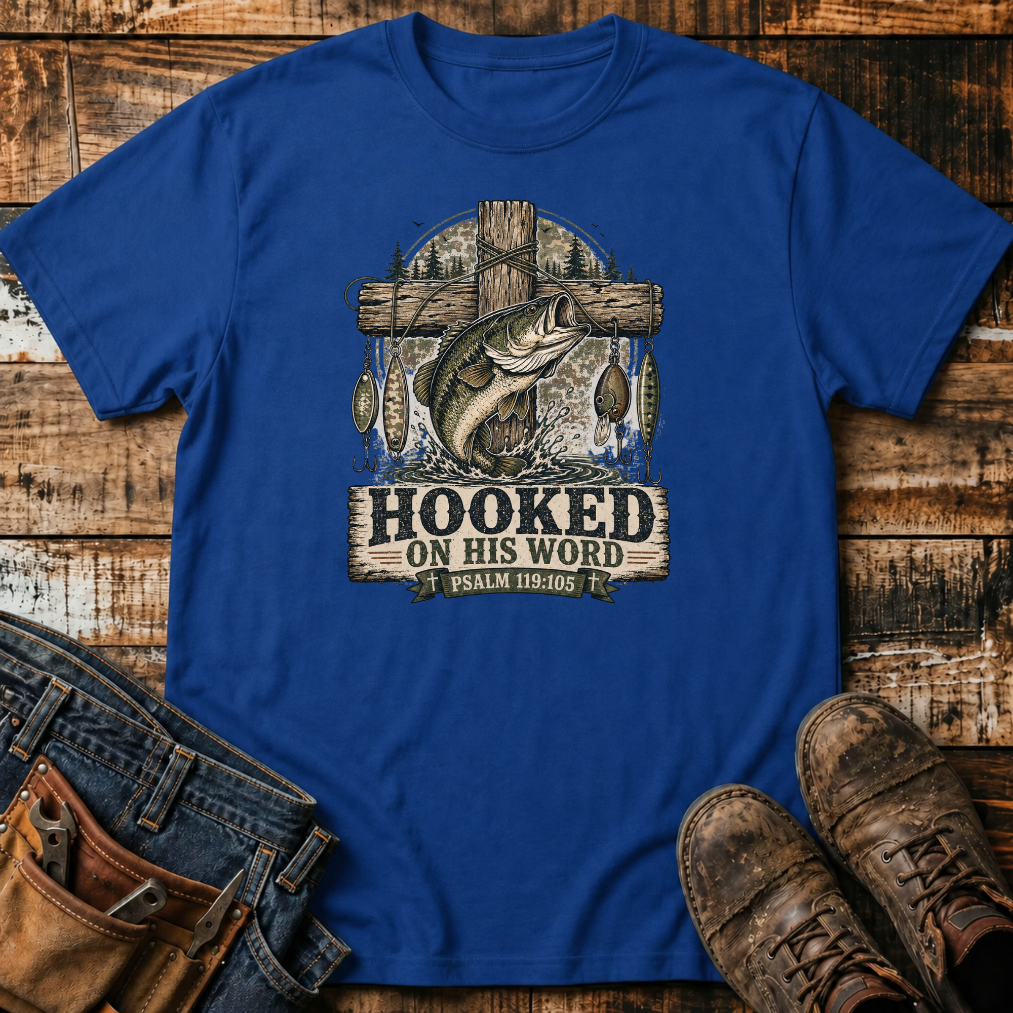 Hooked on His Word T-Shirt