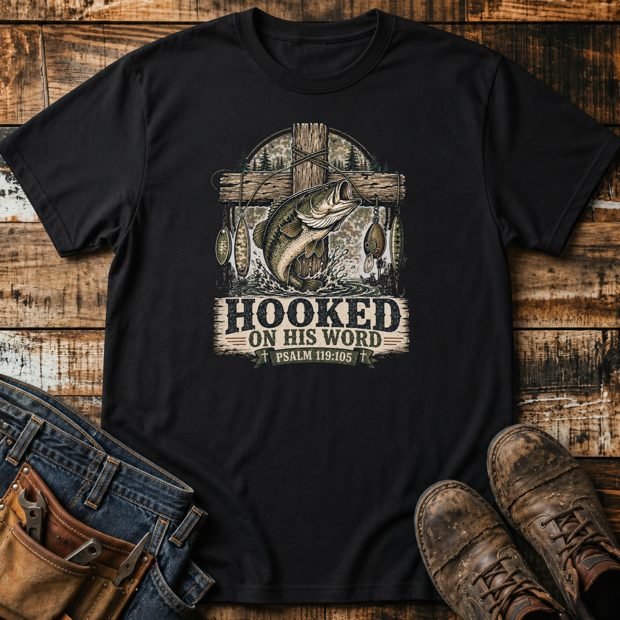 Hooked on His Word T-Shirt