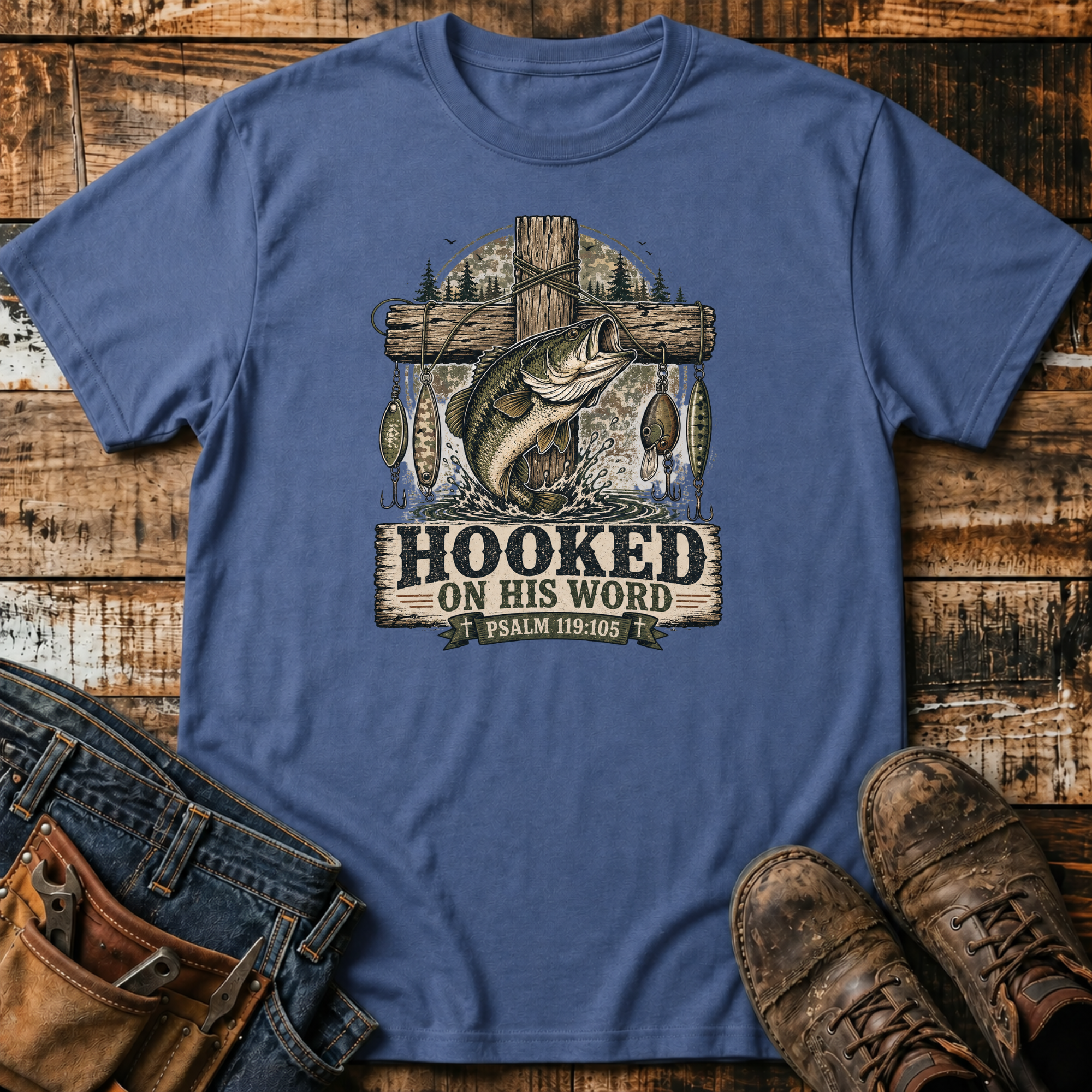 Hooked on His Word T-Shirt