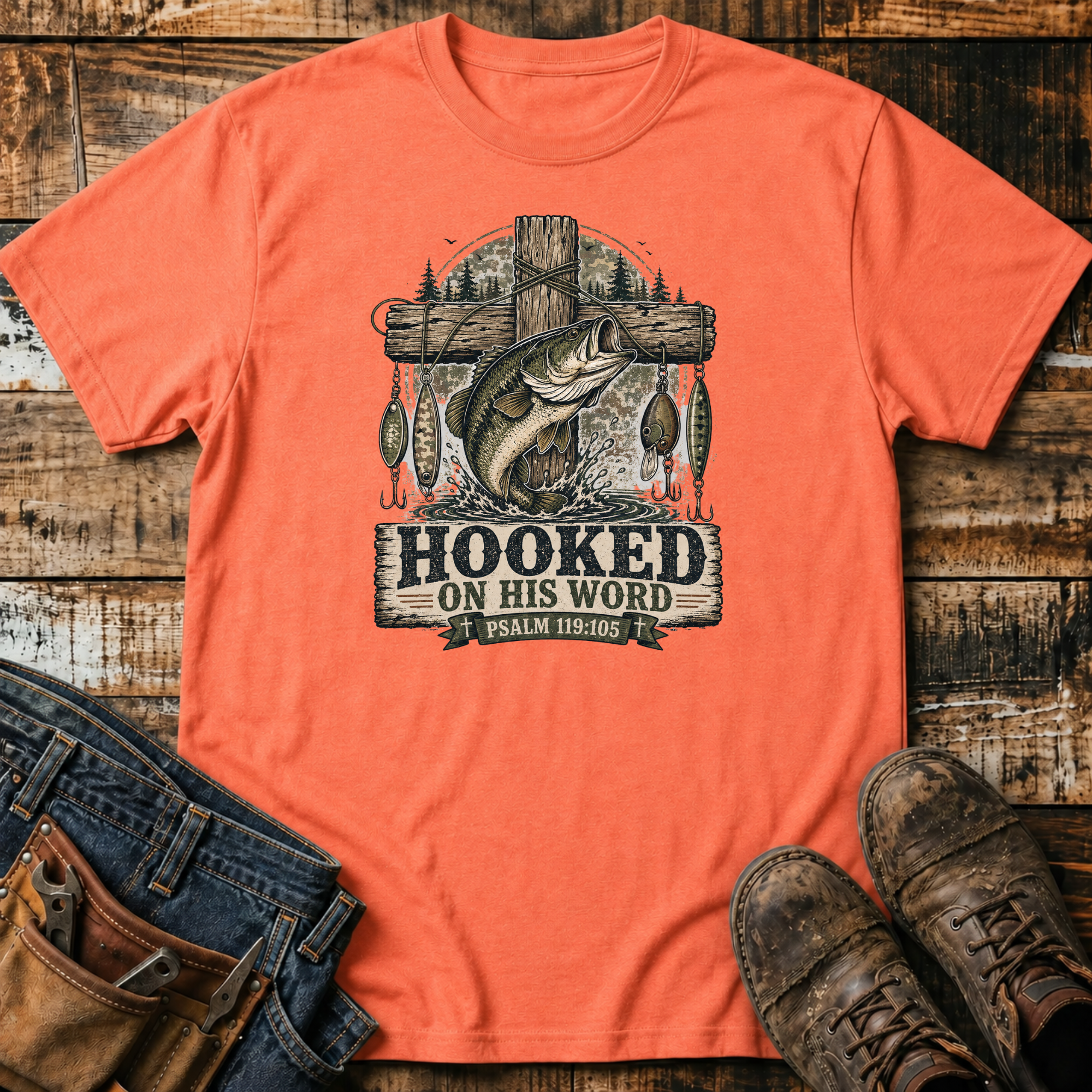 Hooked on His Word T-Shirt