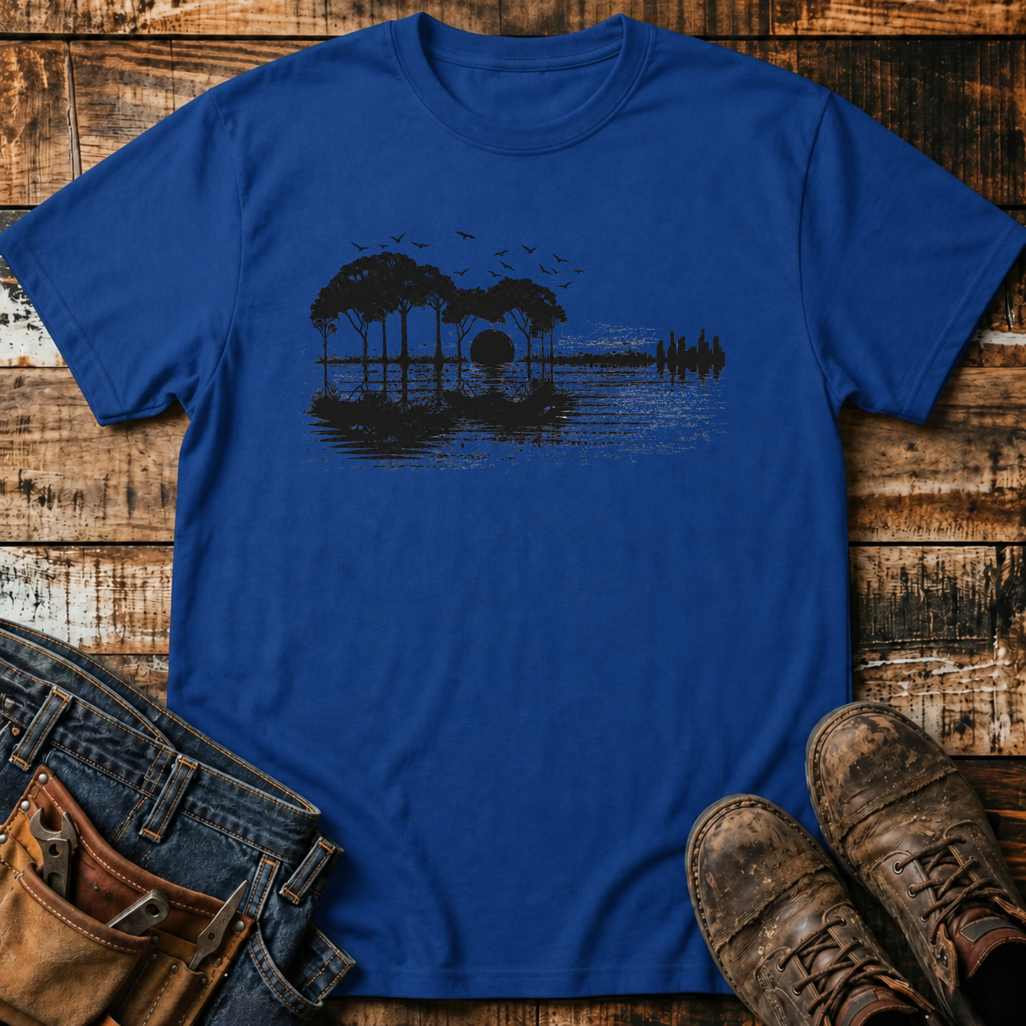 Guitar Lake Silhouette T-Shirt