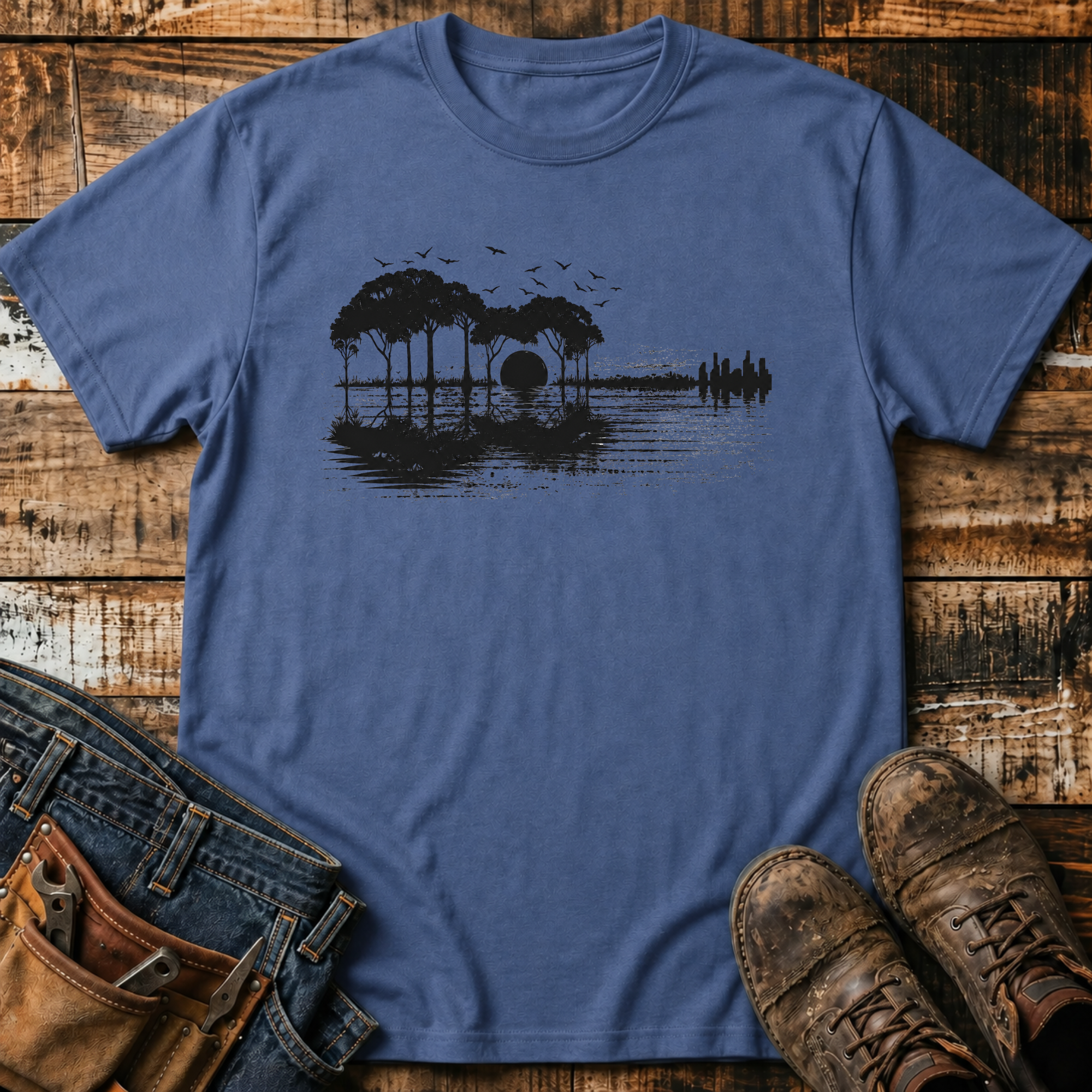 Guitar Lake Silhouette T-Shirt