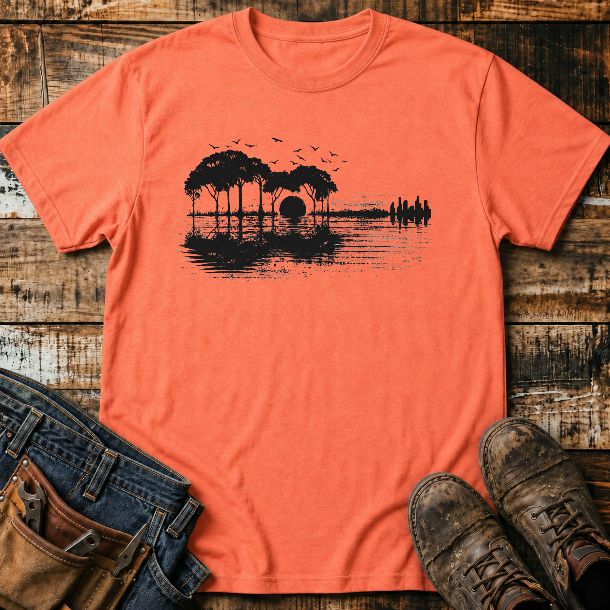Guitar Lake Silhouette T-Shirt