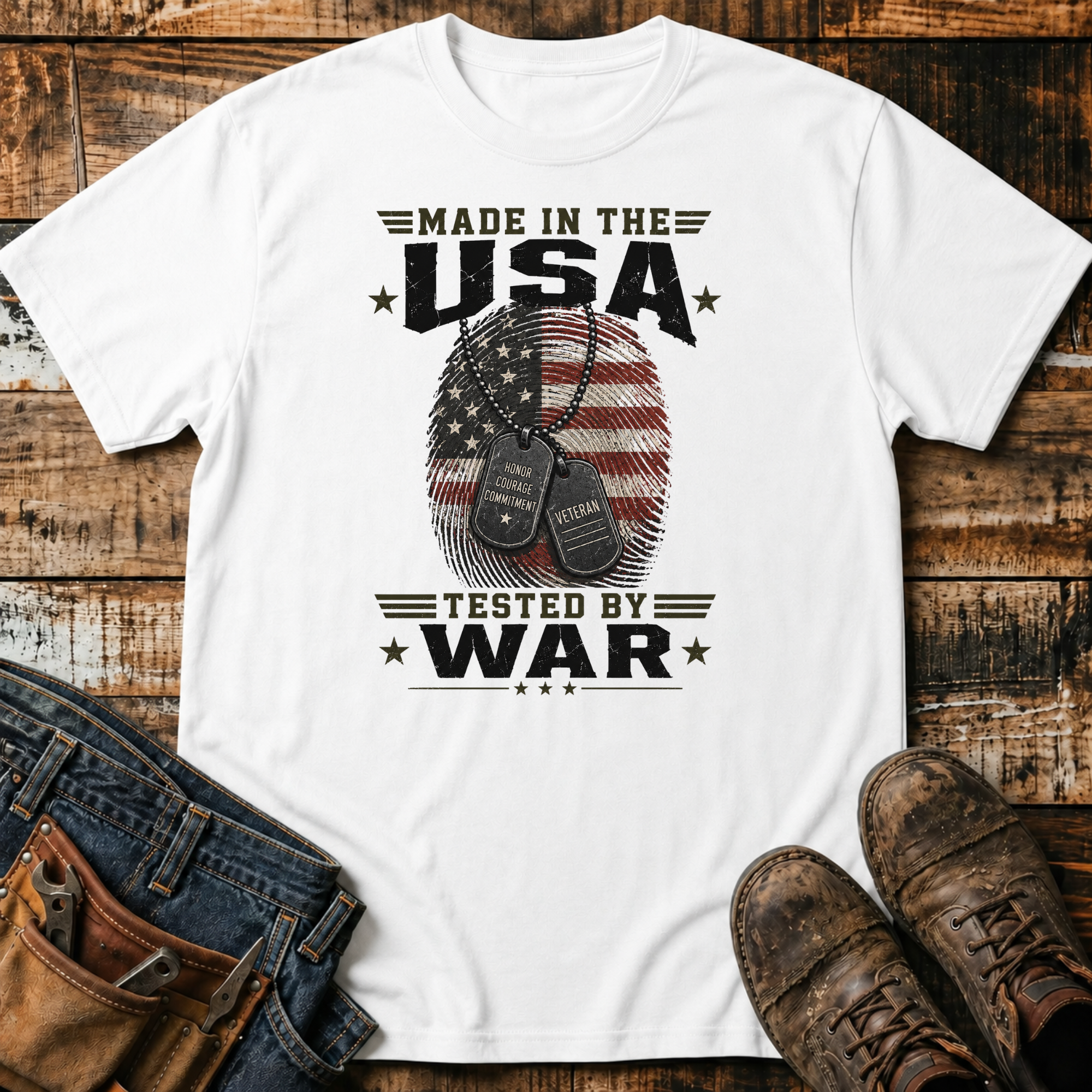 Made in the USA Tested by War T-Shirt