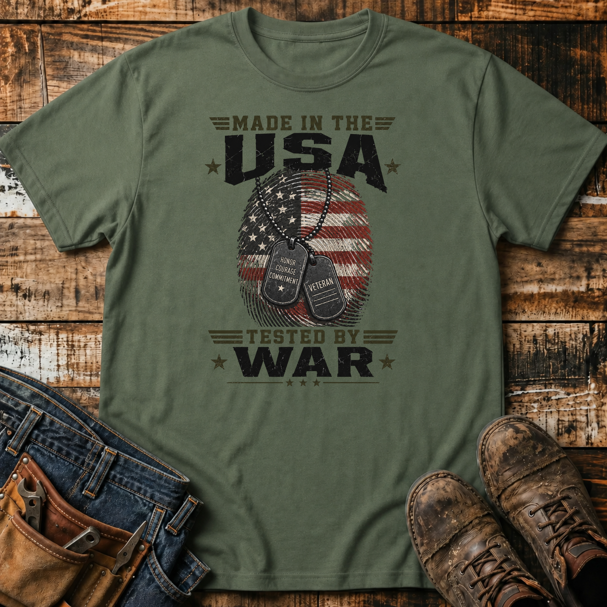 Made in the USA Tested by War T-Shirt