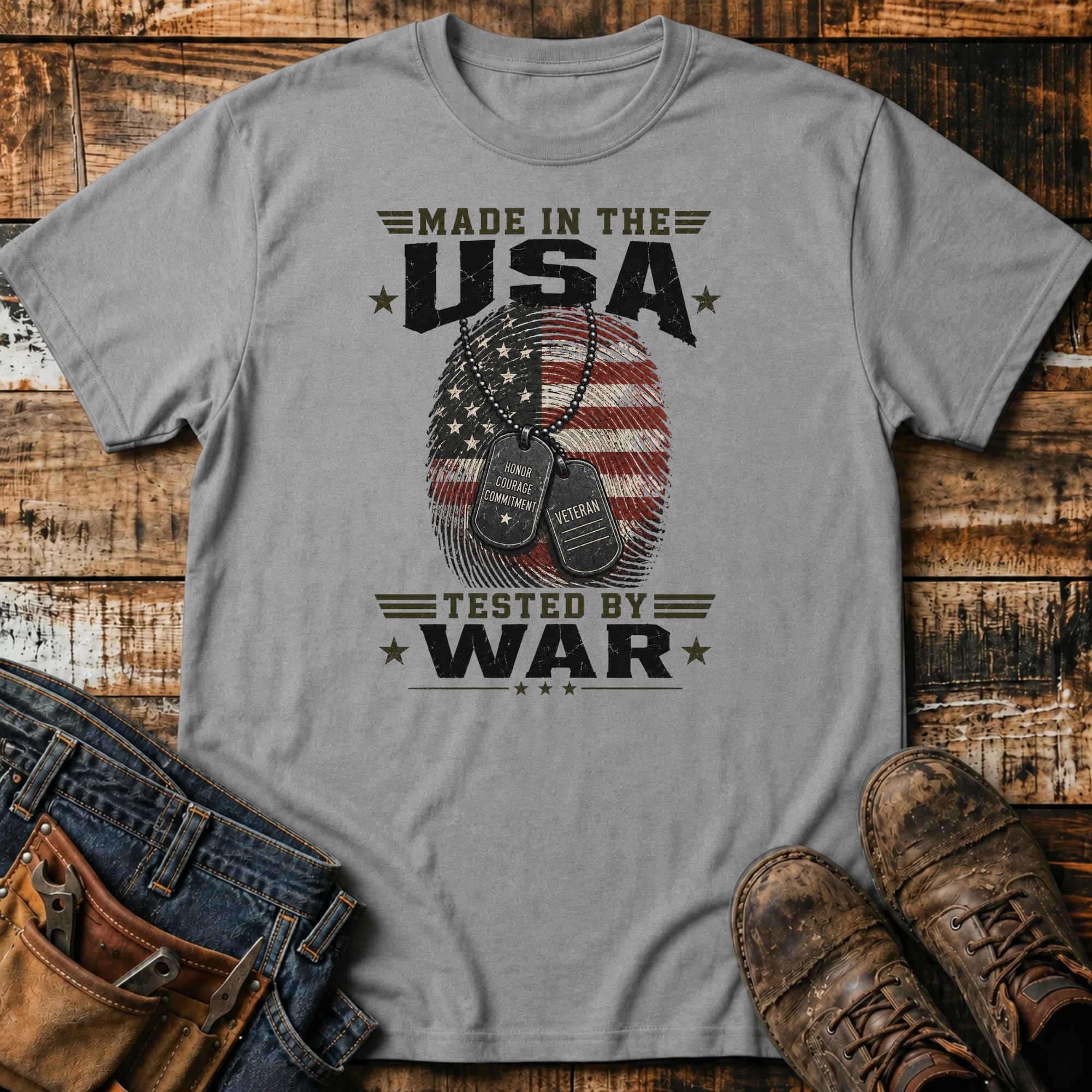 Made in the USA Tested by War T-Shirt