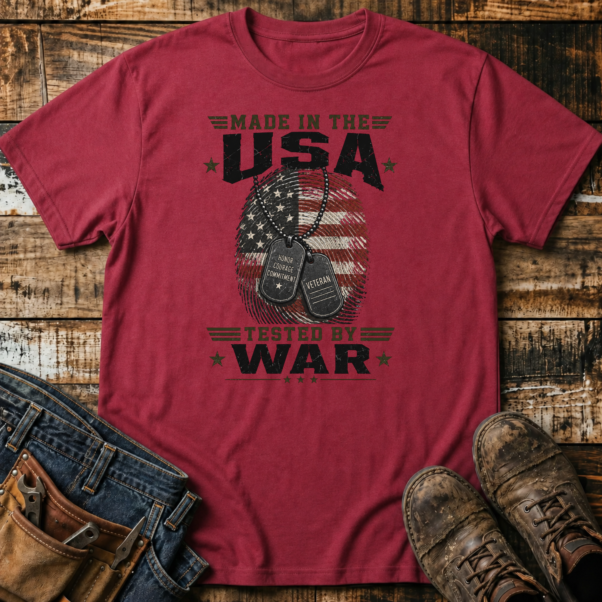 Made in the USA Tested by War T-Shirt