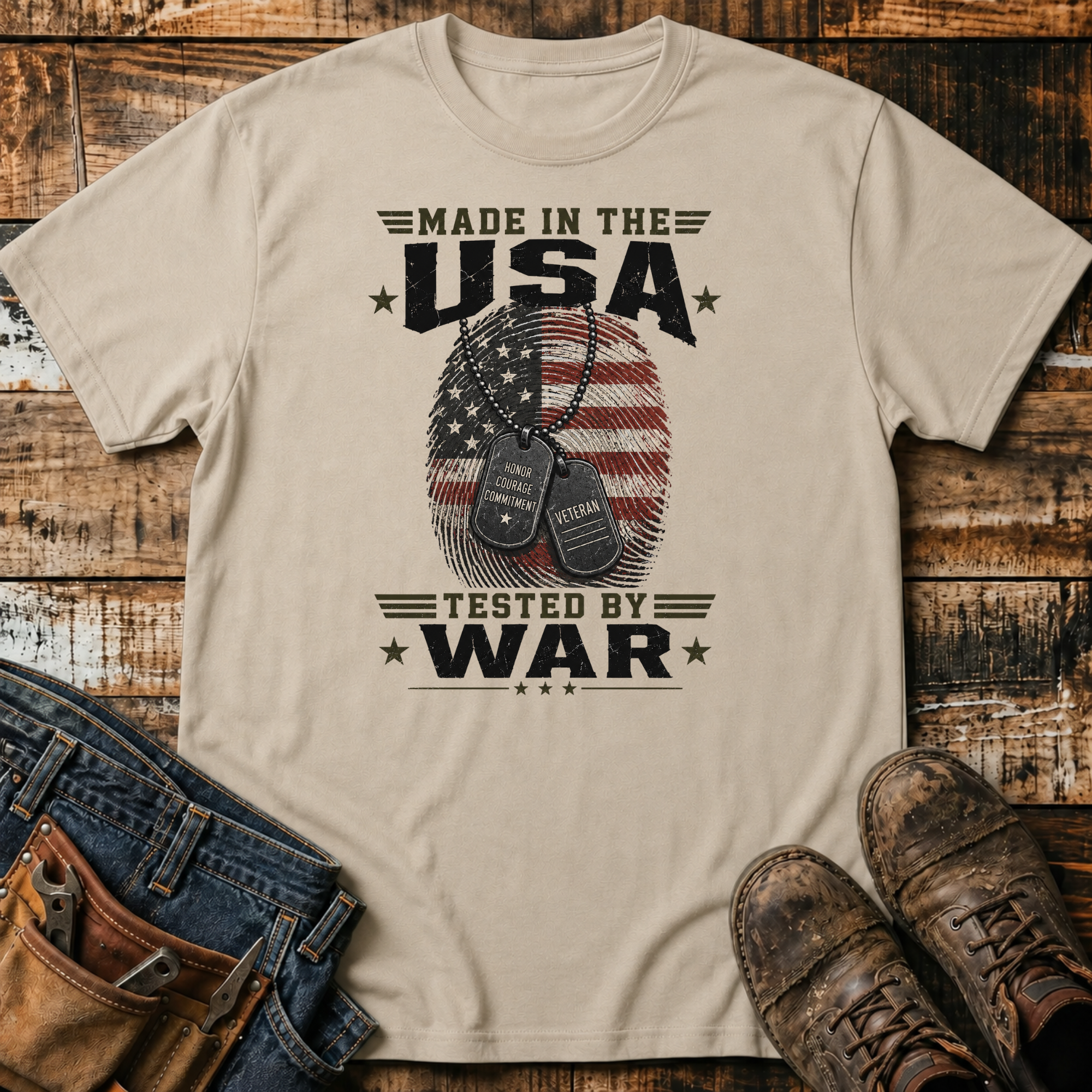 Made in the USA Tested by War T-Shirt