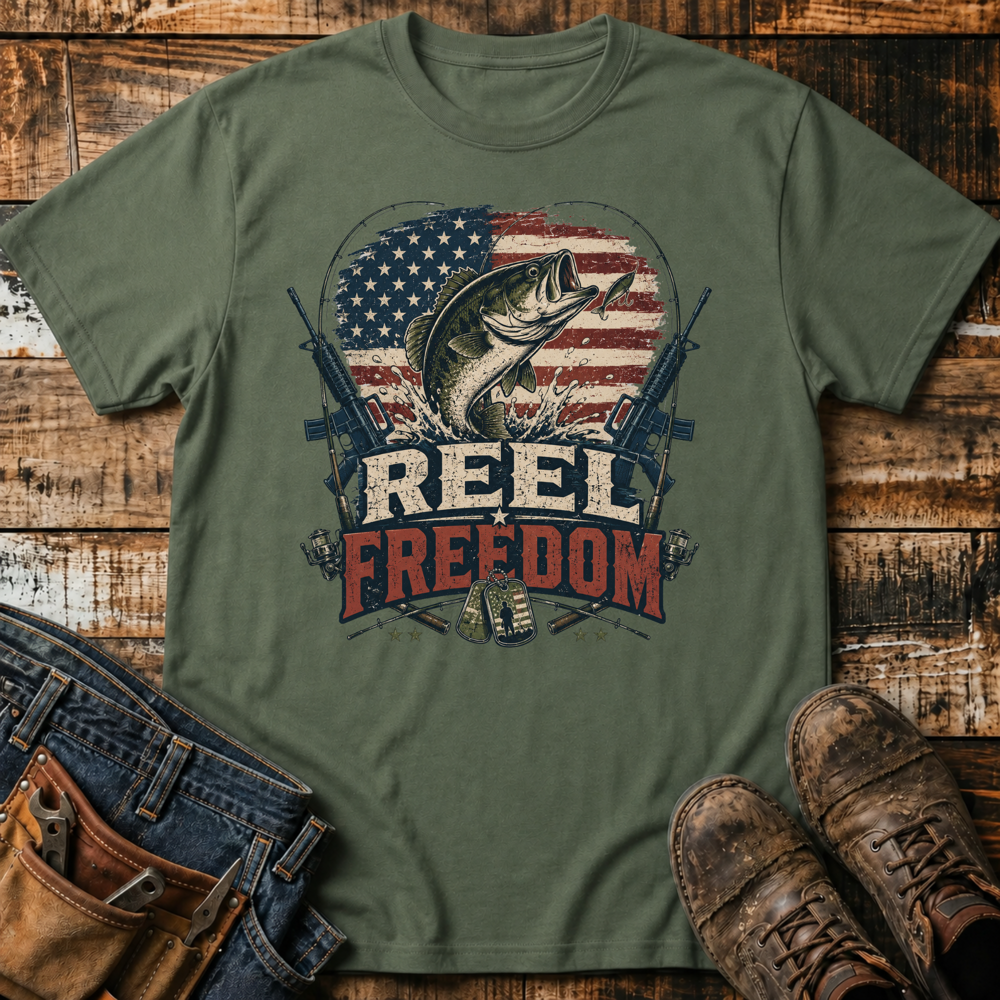 Reel Freedom Fishing T-Shirt