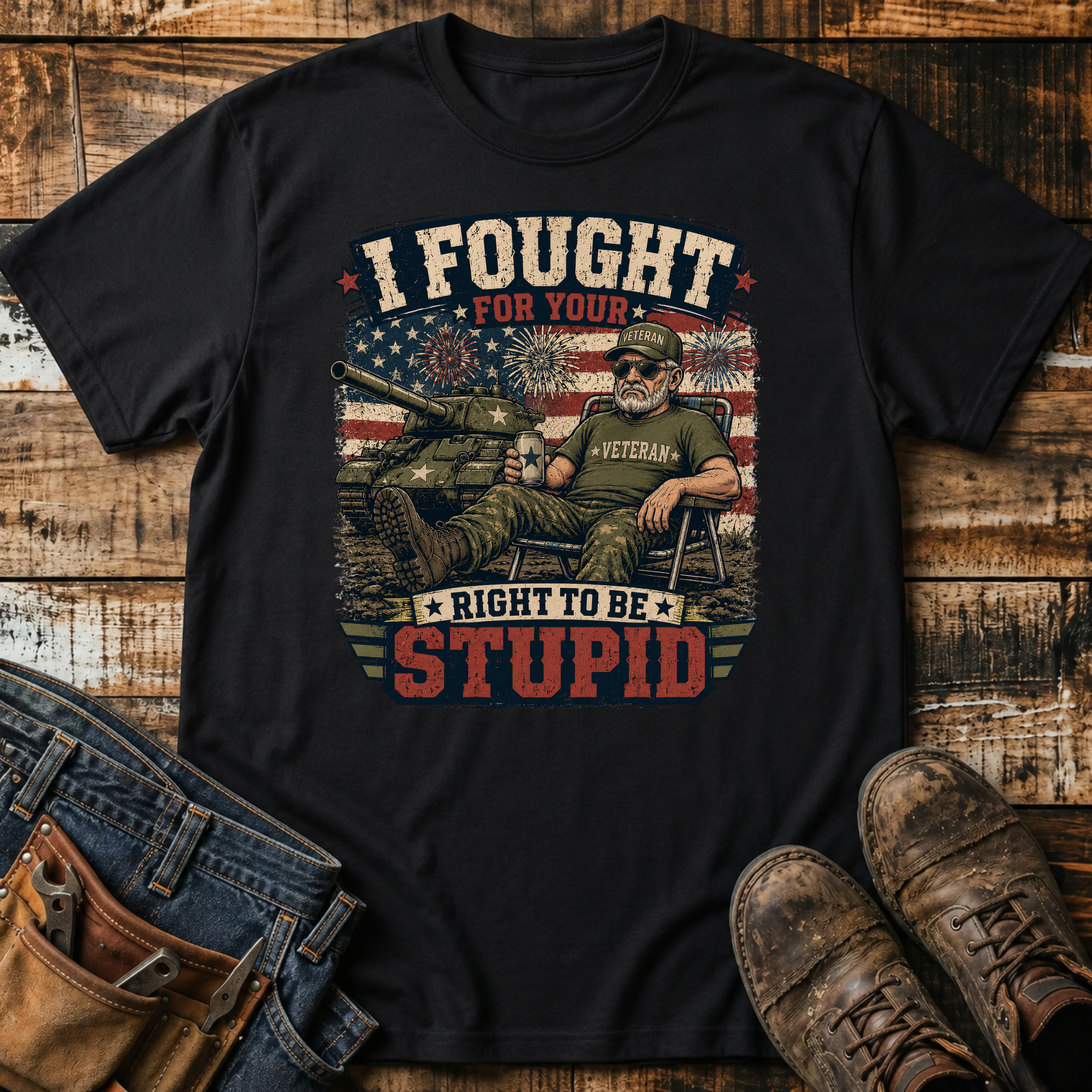 I Fought for Your Right to Be Stupid T-Shirt