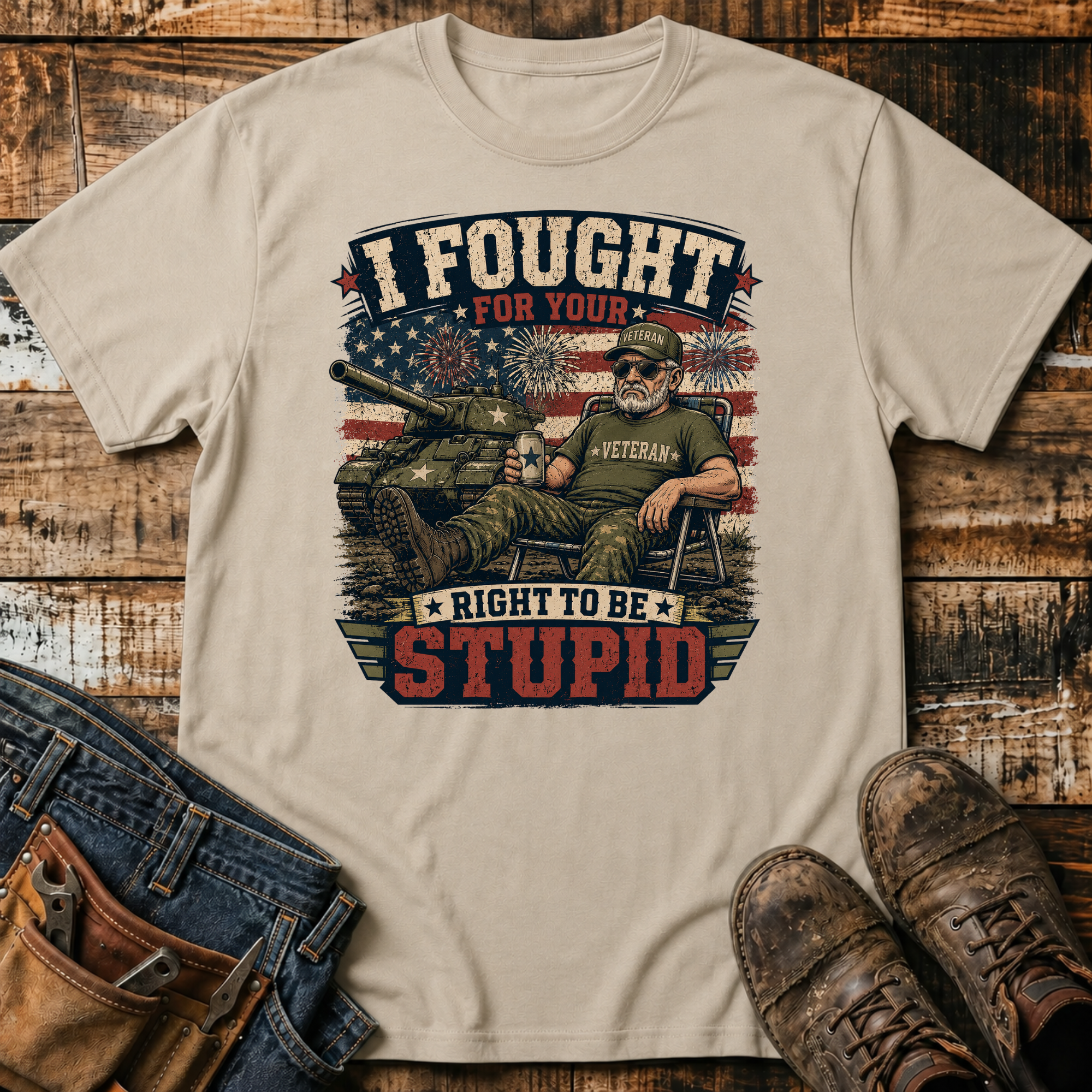 I Fought for Your Right to Be Stupid T-Shirt