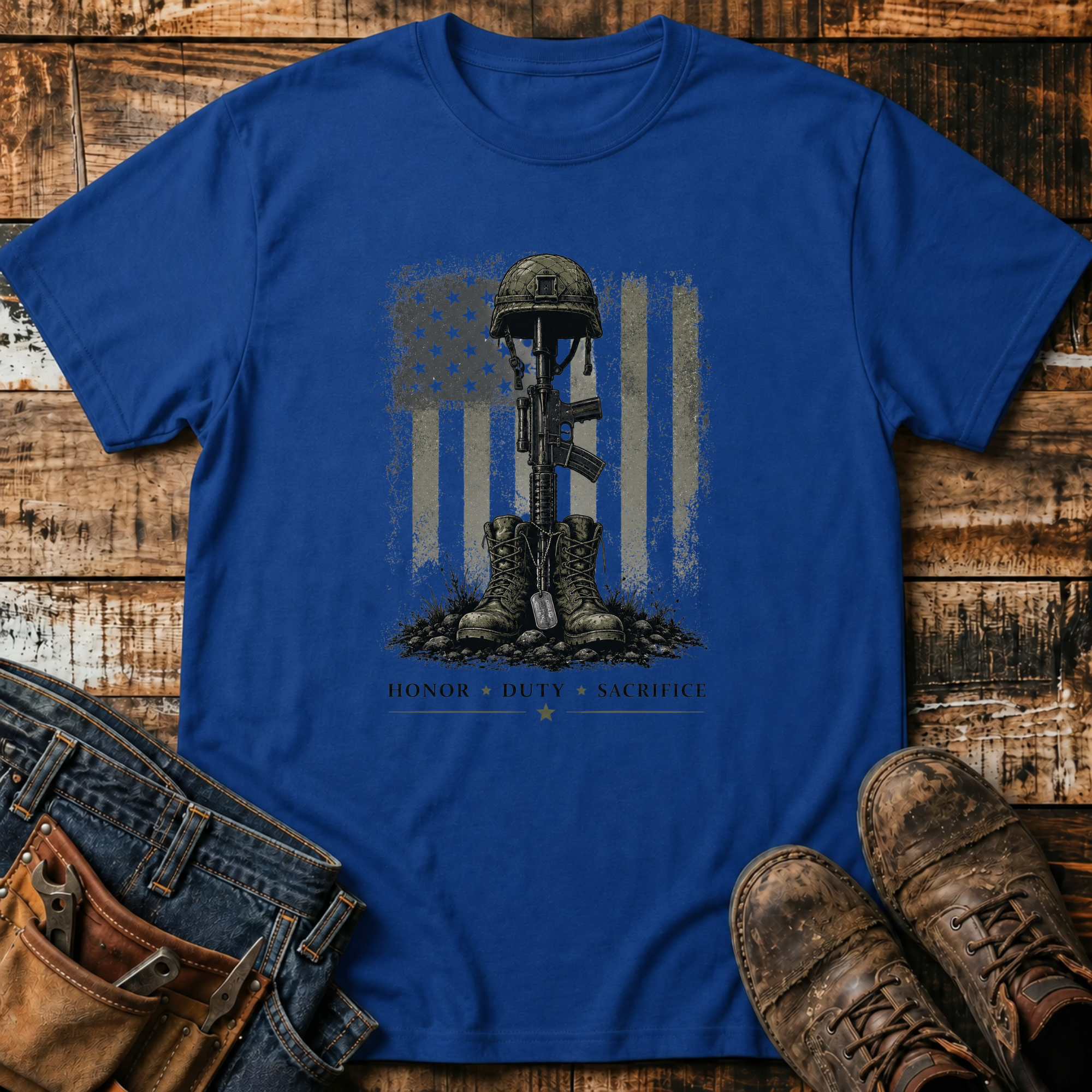 Military Fallen Soldier Memorial T-Shirt