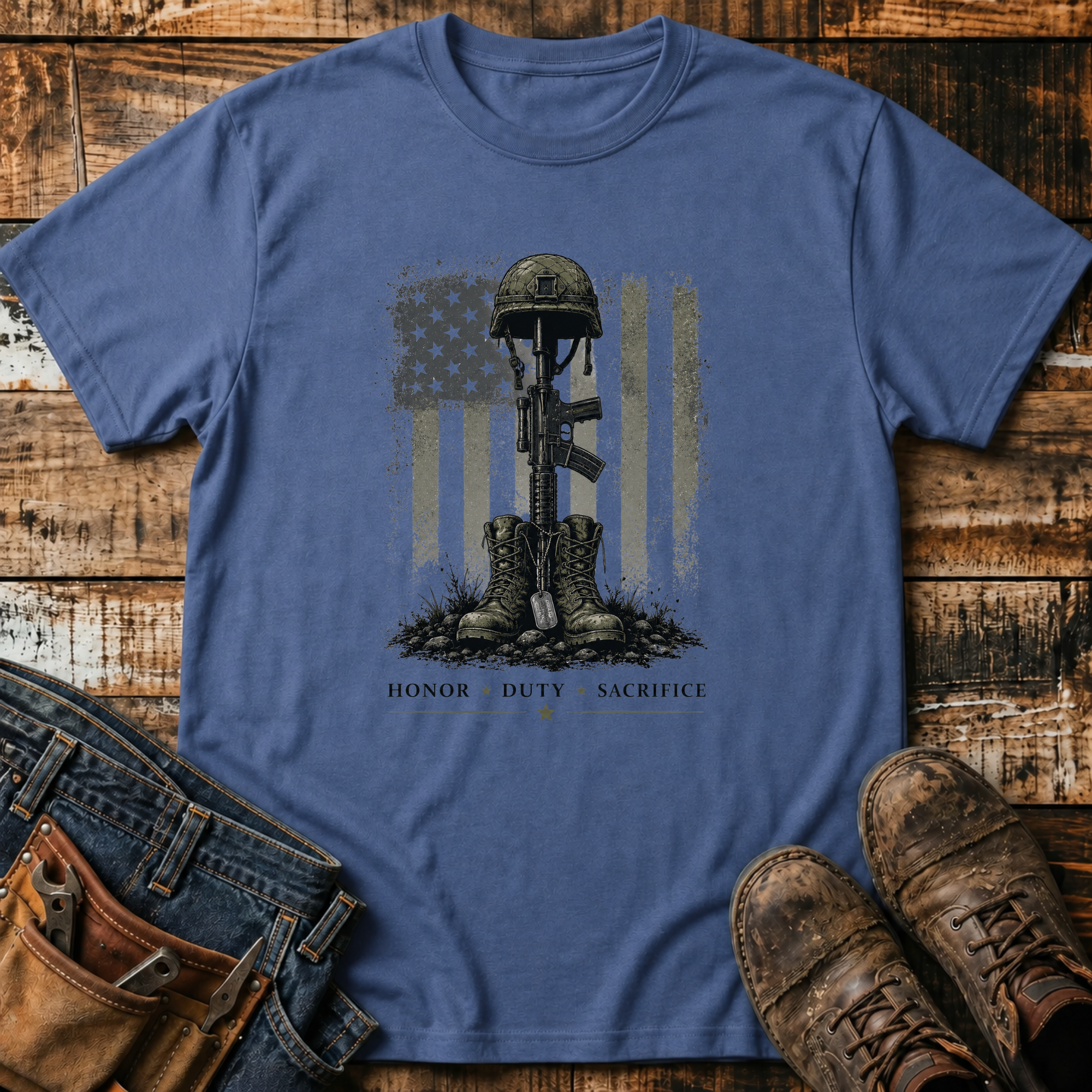 Military Fallen Soldier Memorial T-Shirt