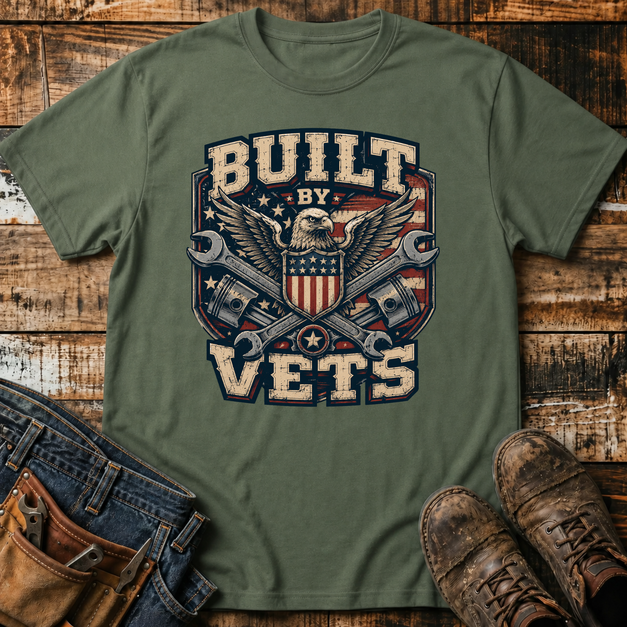 Built By Vets T-Shirt