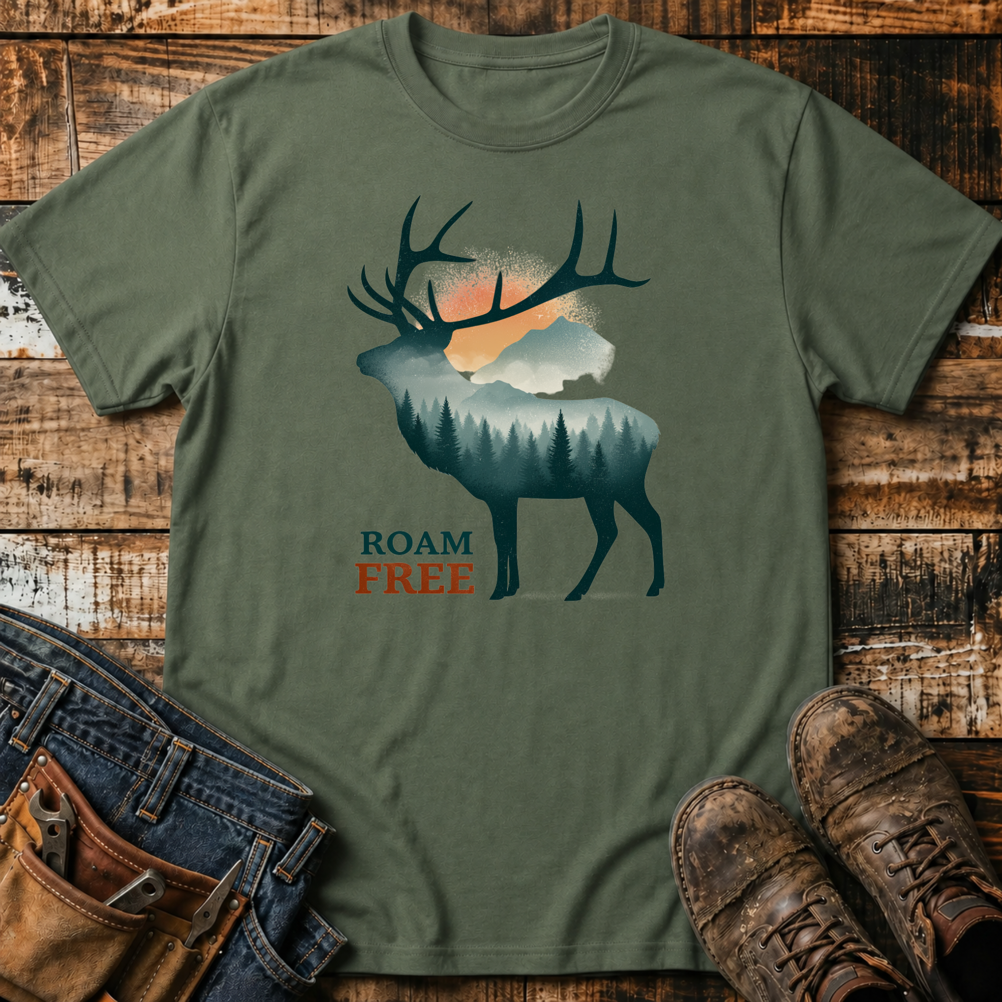 Roam Free Elk T-Shirt