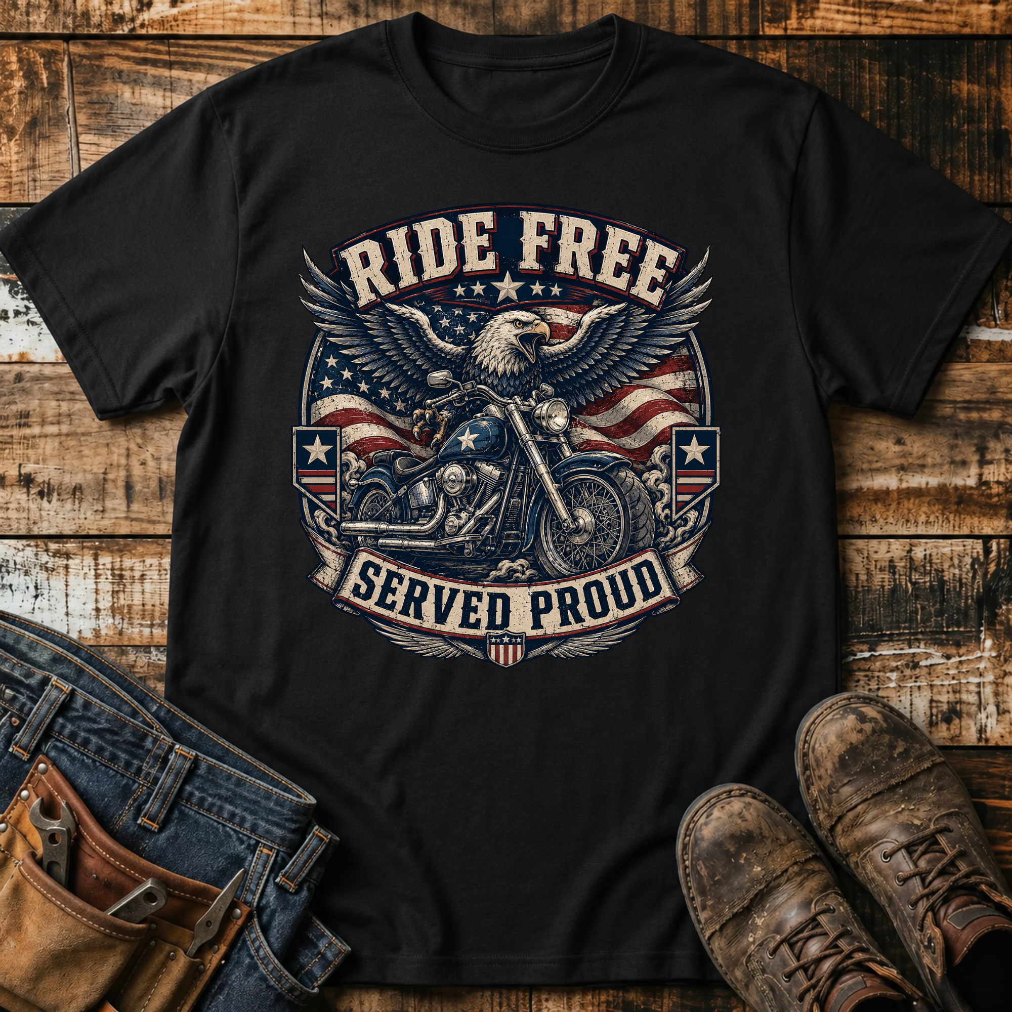 Ride Free Motorcycle T-Shirt