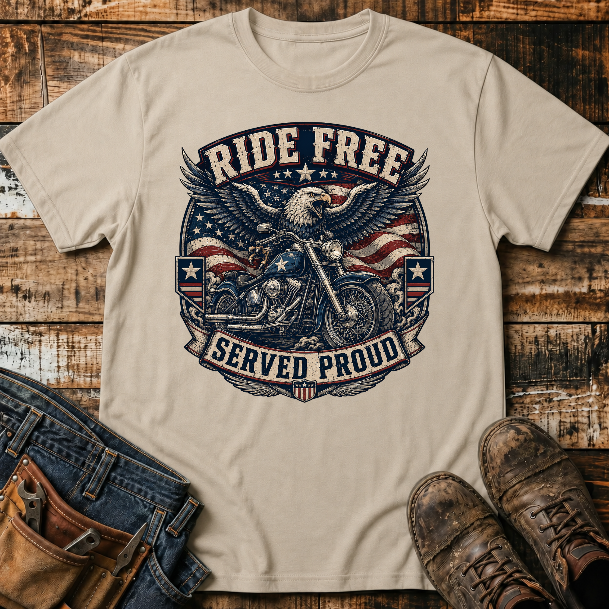 Ride Free Motorcycle T-Shirt