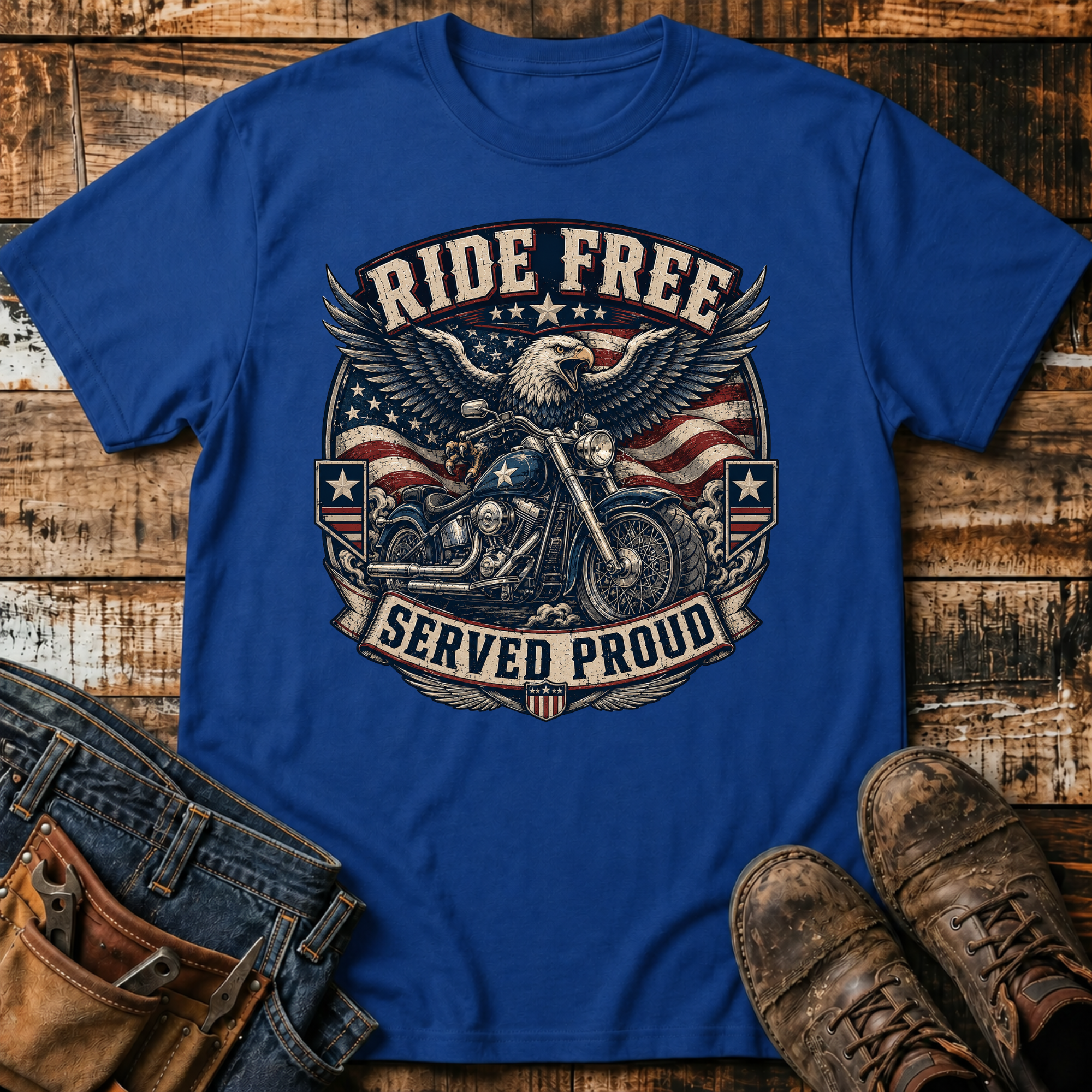 Ride Free Motorcycle T-Shirt