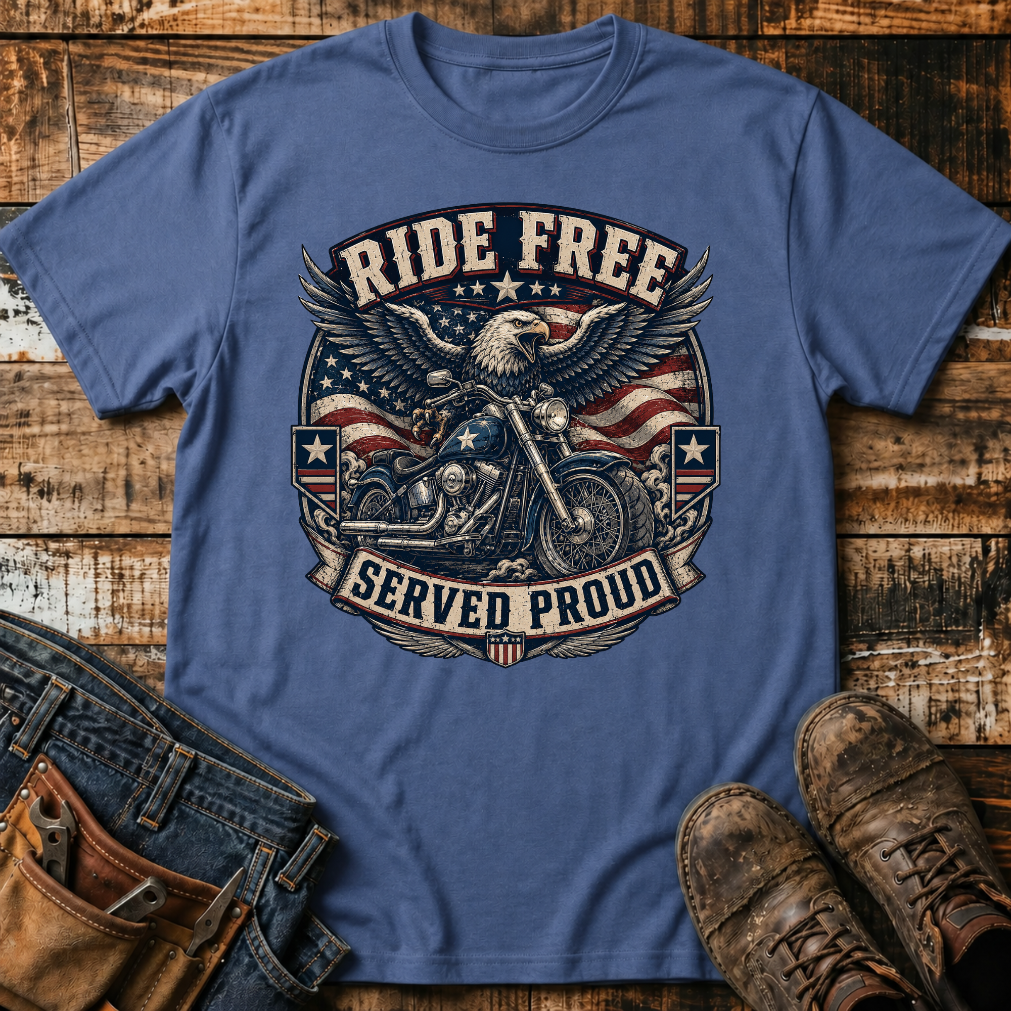 Ride Free Motorcycle T-Shirt
