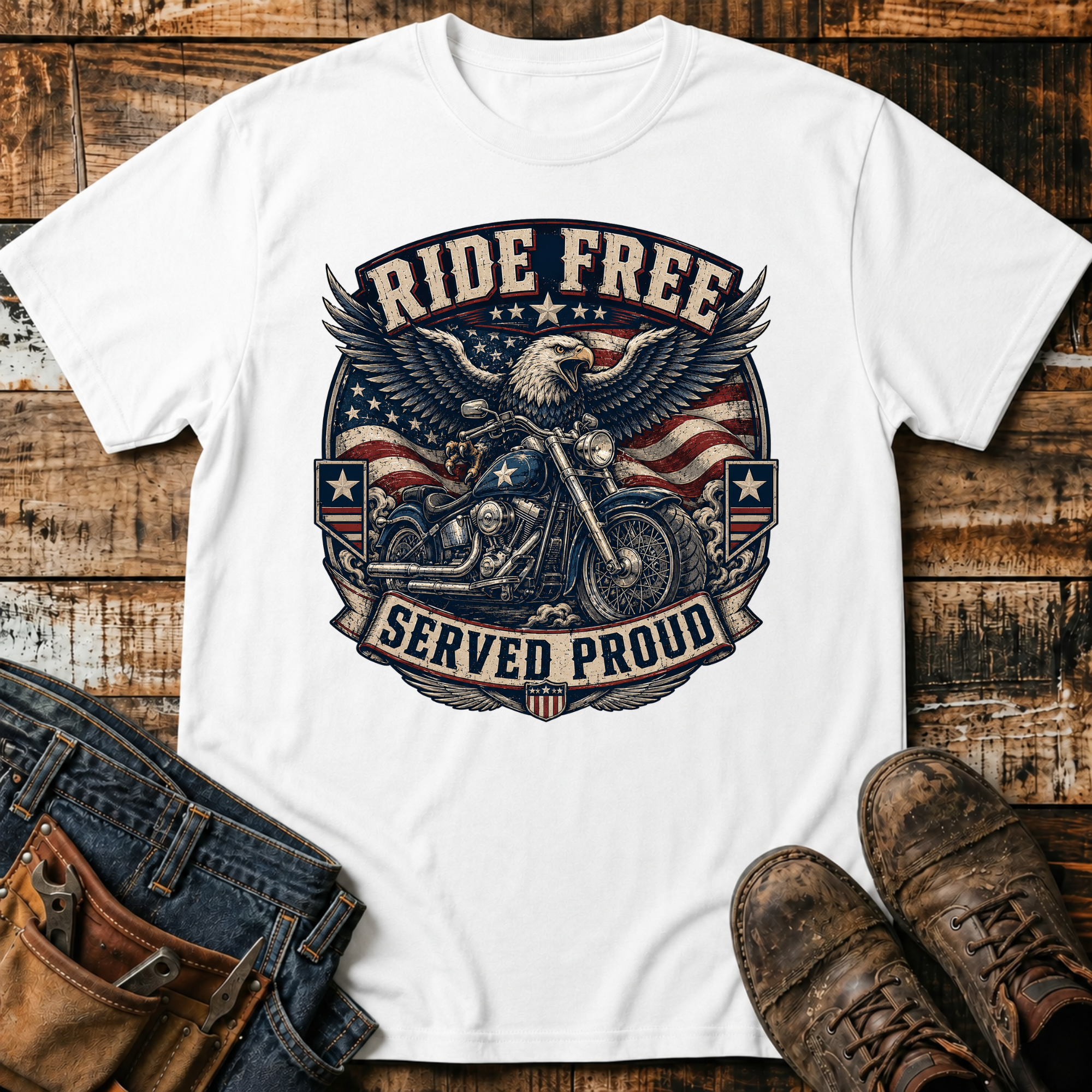 Ride Free Motorcycle T-Shirt