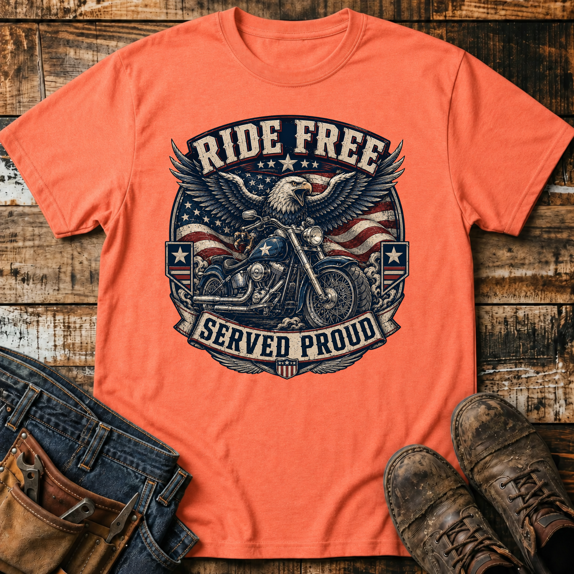 Ride Free Motorcycle T-Shirt
