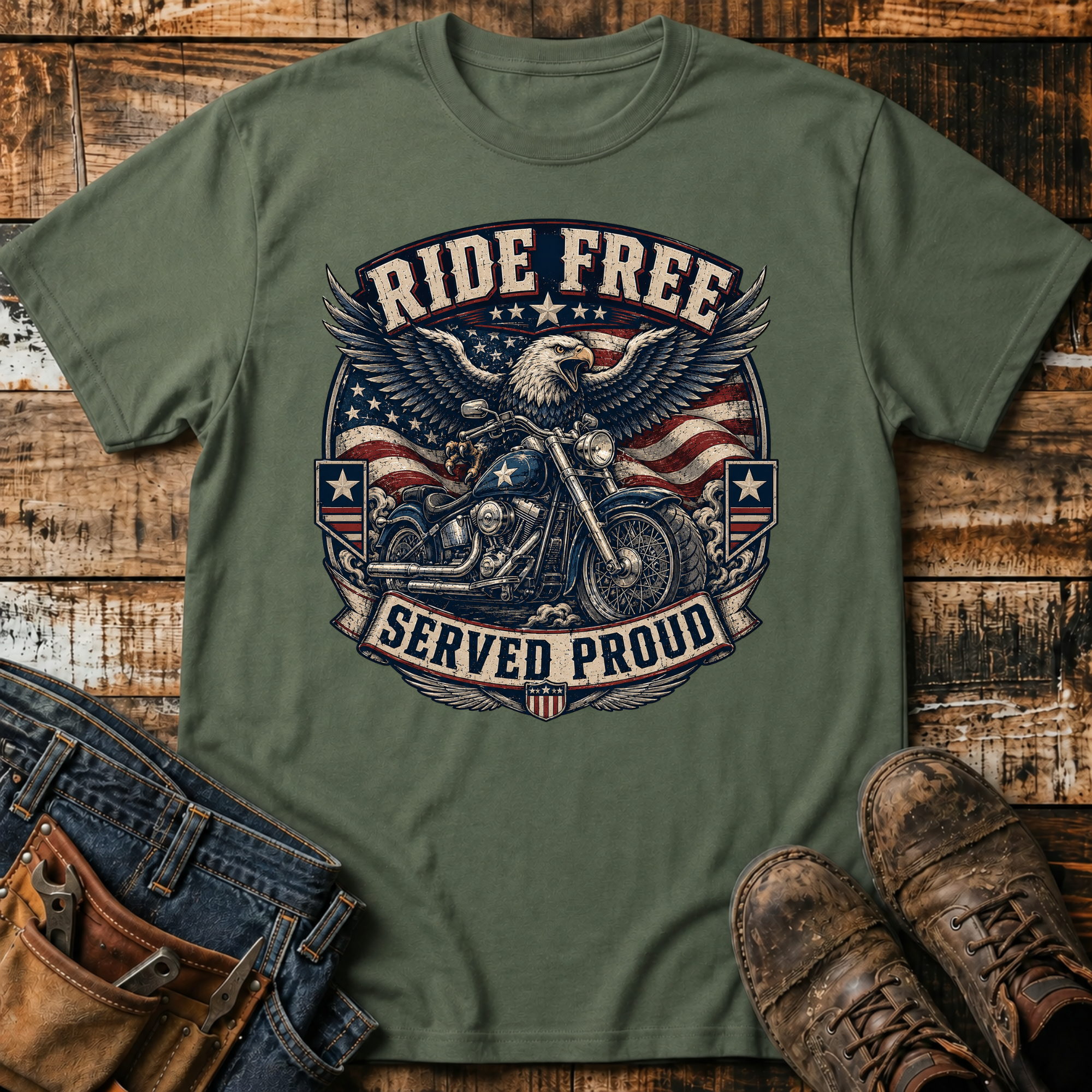 Ride Free Motorcycle T-Shirt