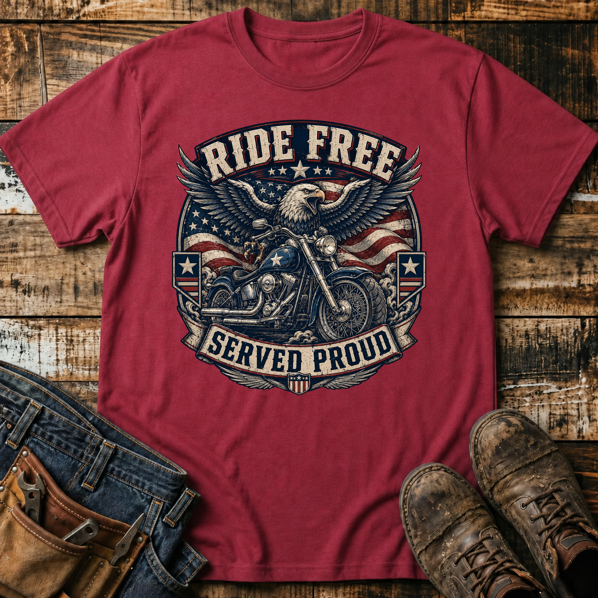 Ride Free Motorcycle T-Shirt