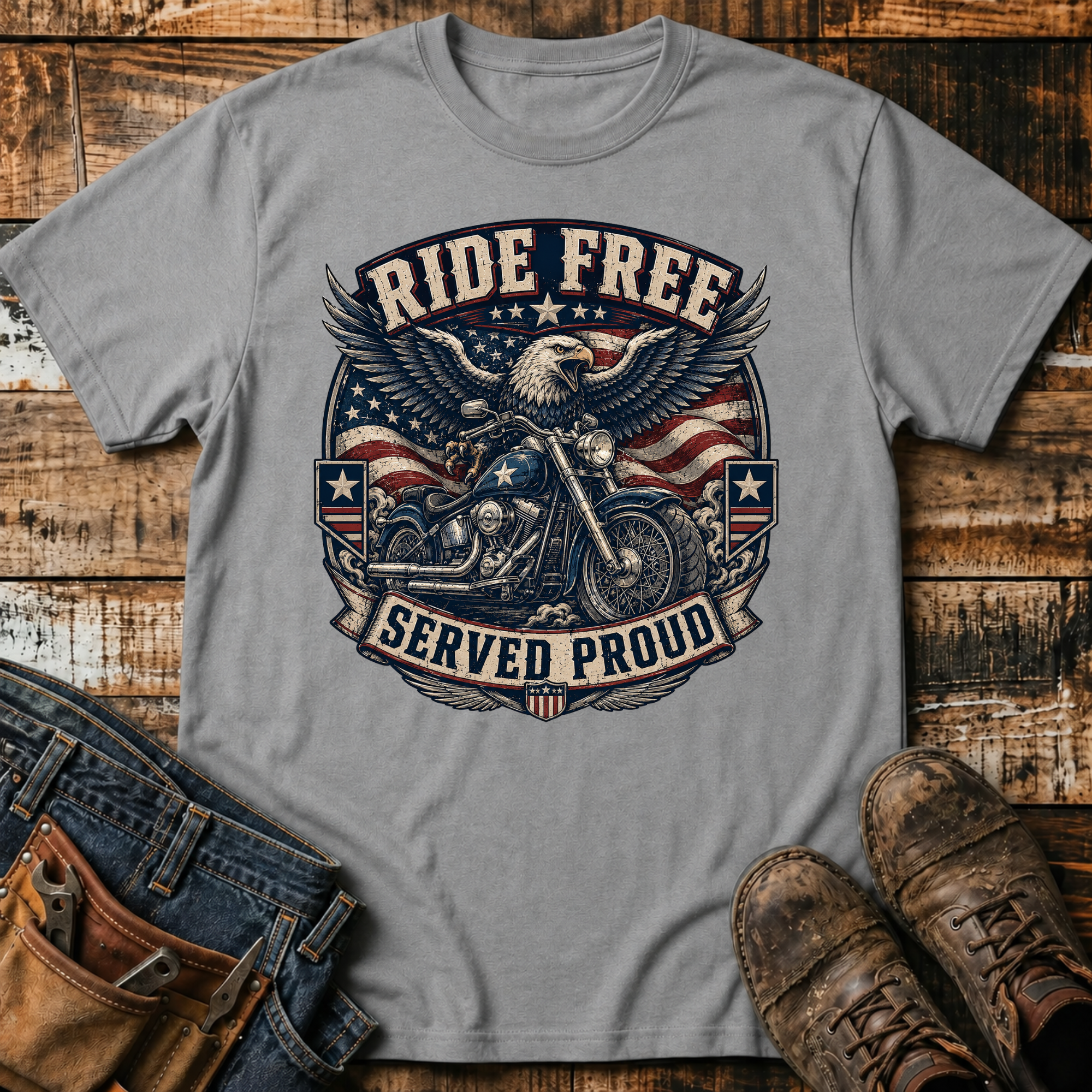 Ride Free Motorcycle T-Shirt
