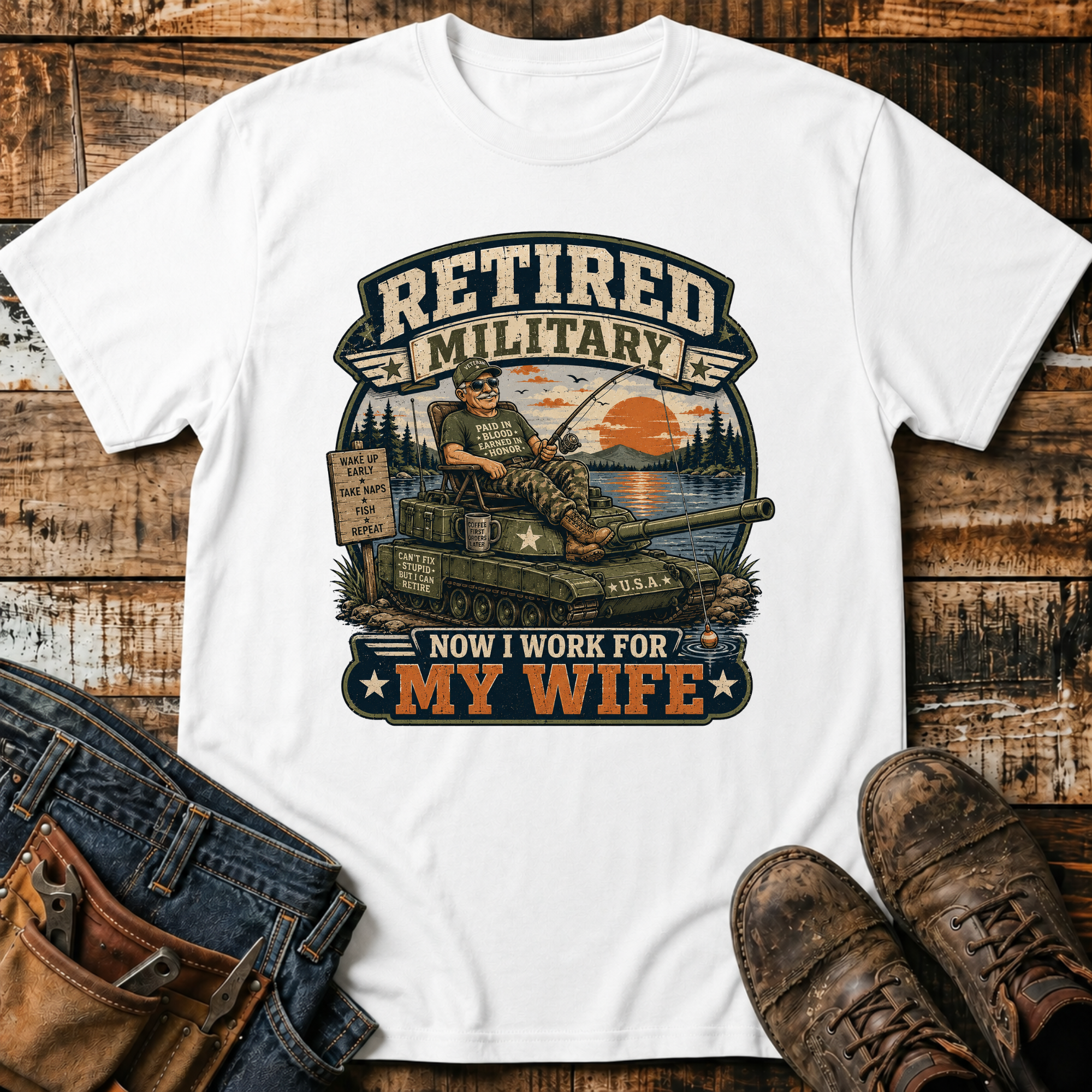 Retired Military T-Shirt