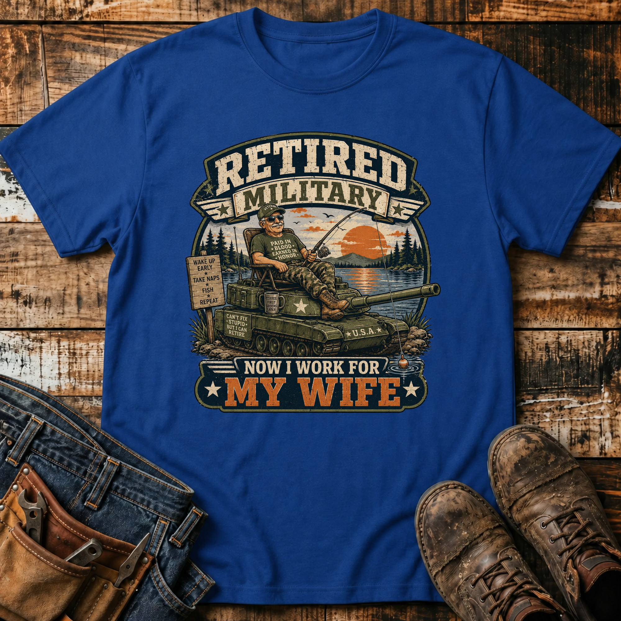 Retired Military T-Shirt