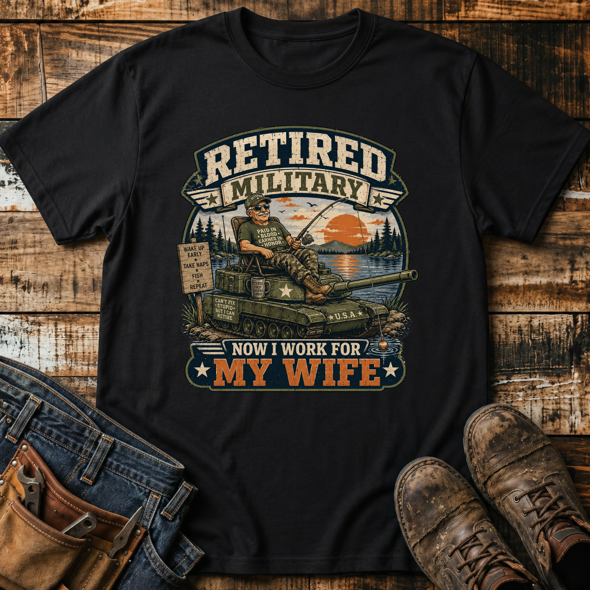 Retired Military T-Shirt