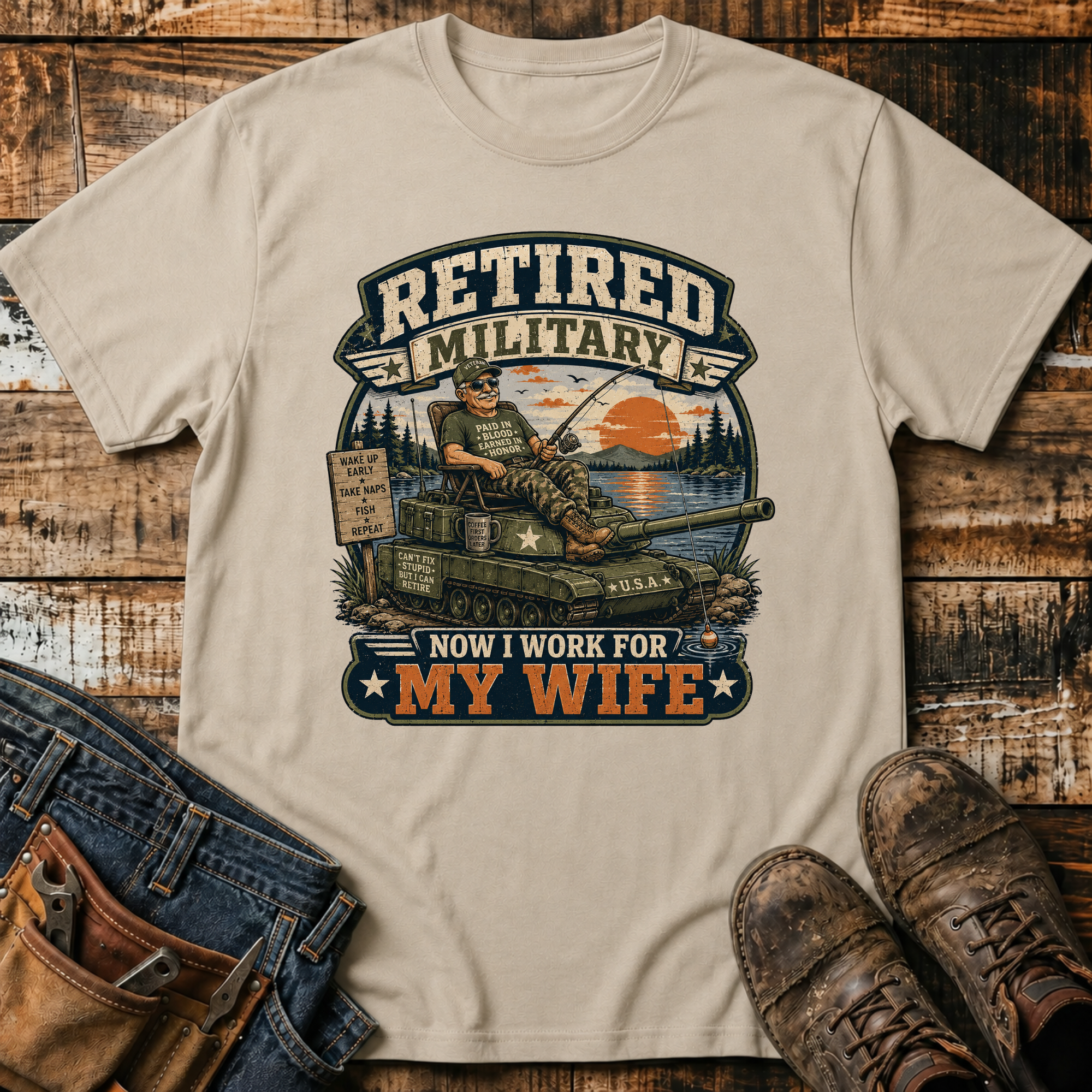 Retired Military T-Shirt