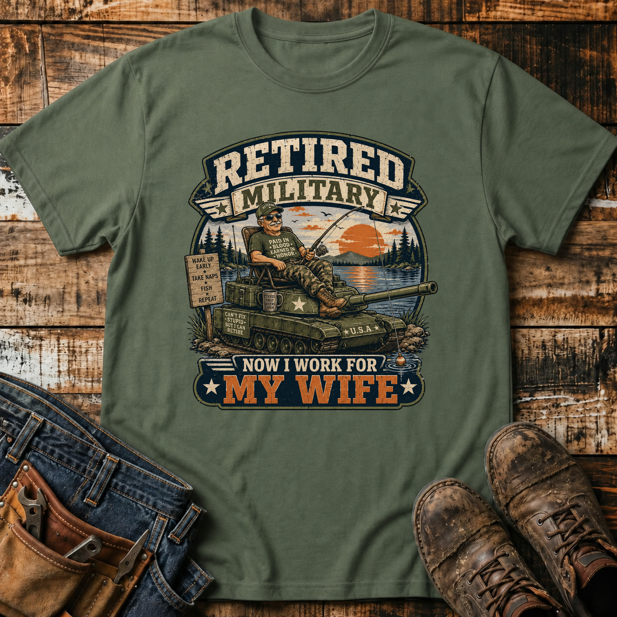 Retired Military T-Shirt
