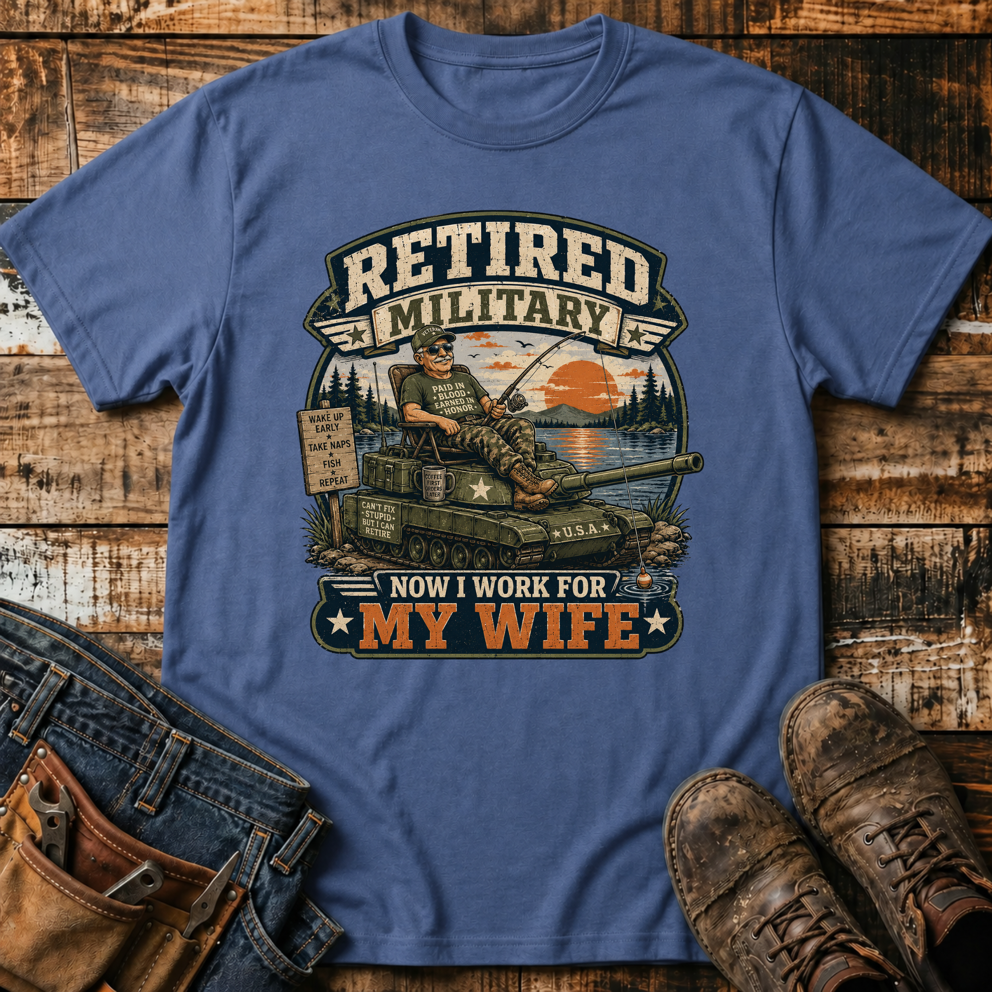 Retired Military T-Shirt