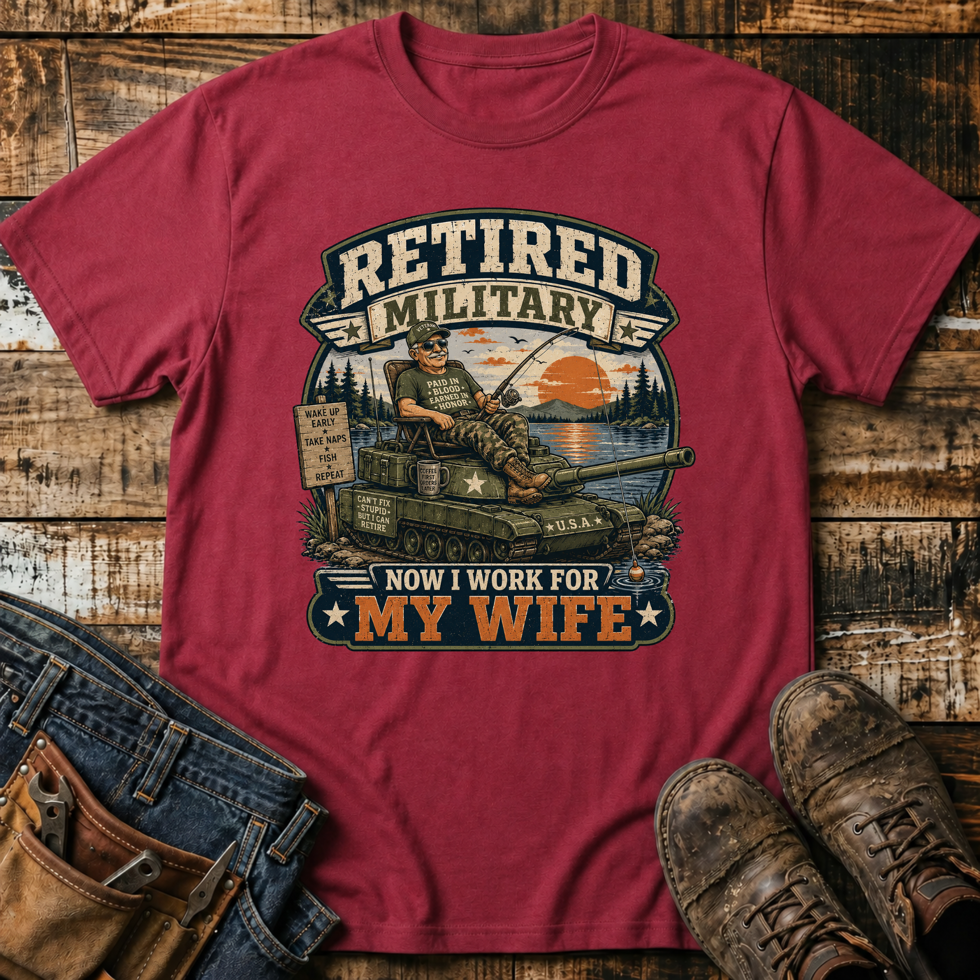 Retired Military T-Shirt