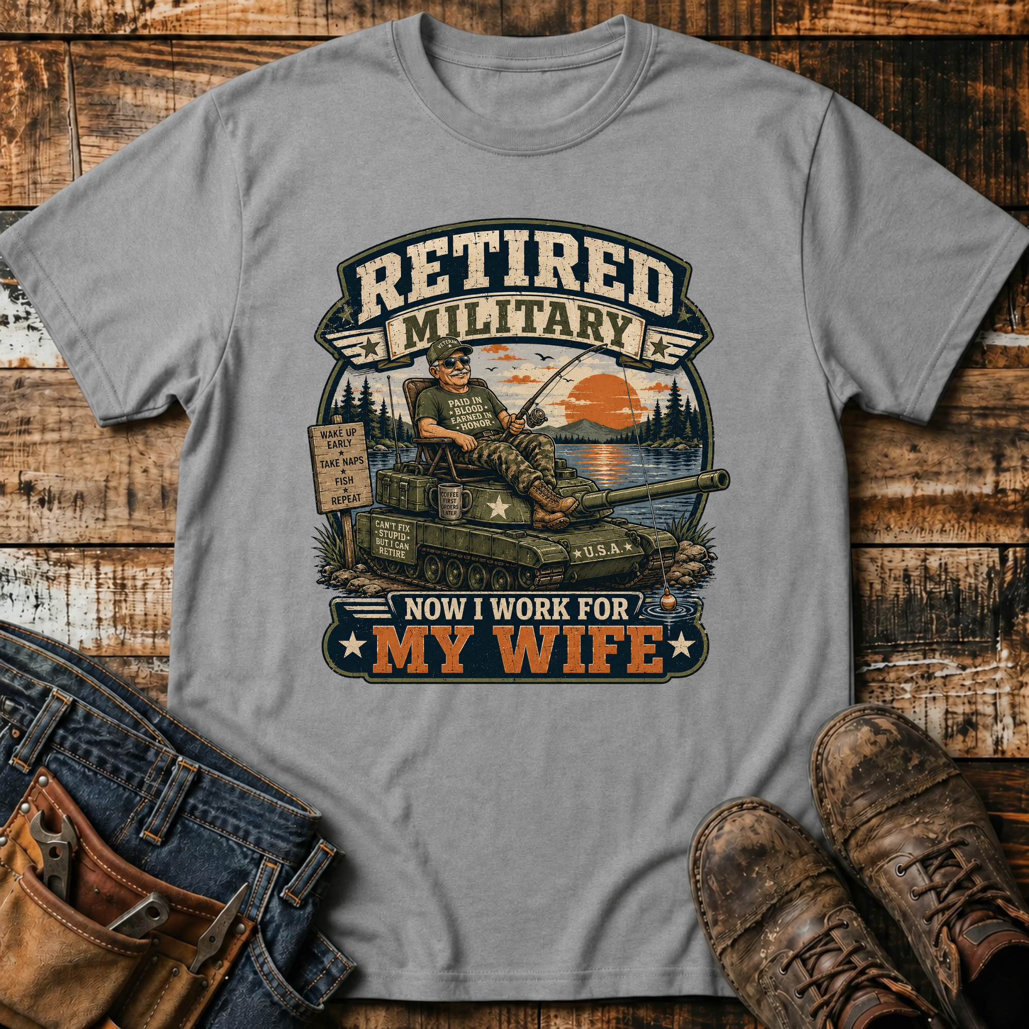 Retired Military T-Shirt