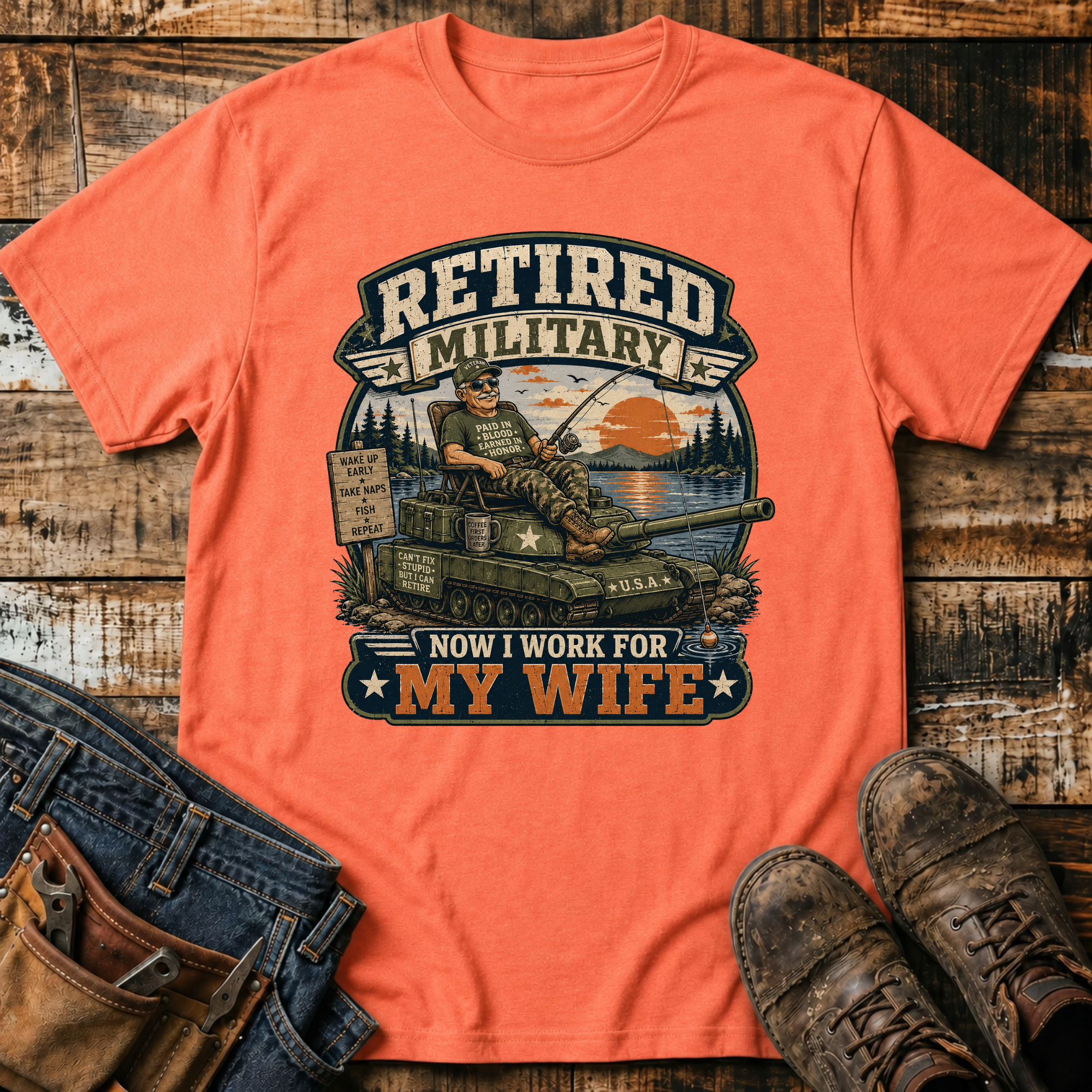 Retired Military T-Shirt