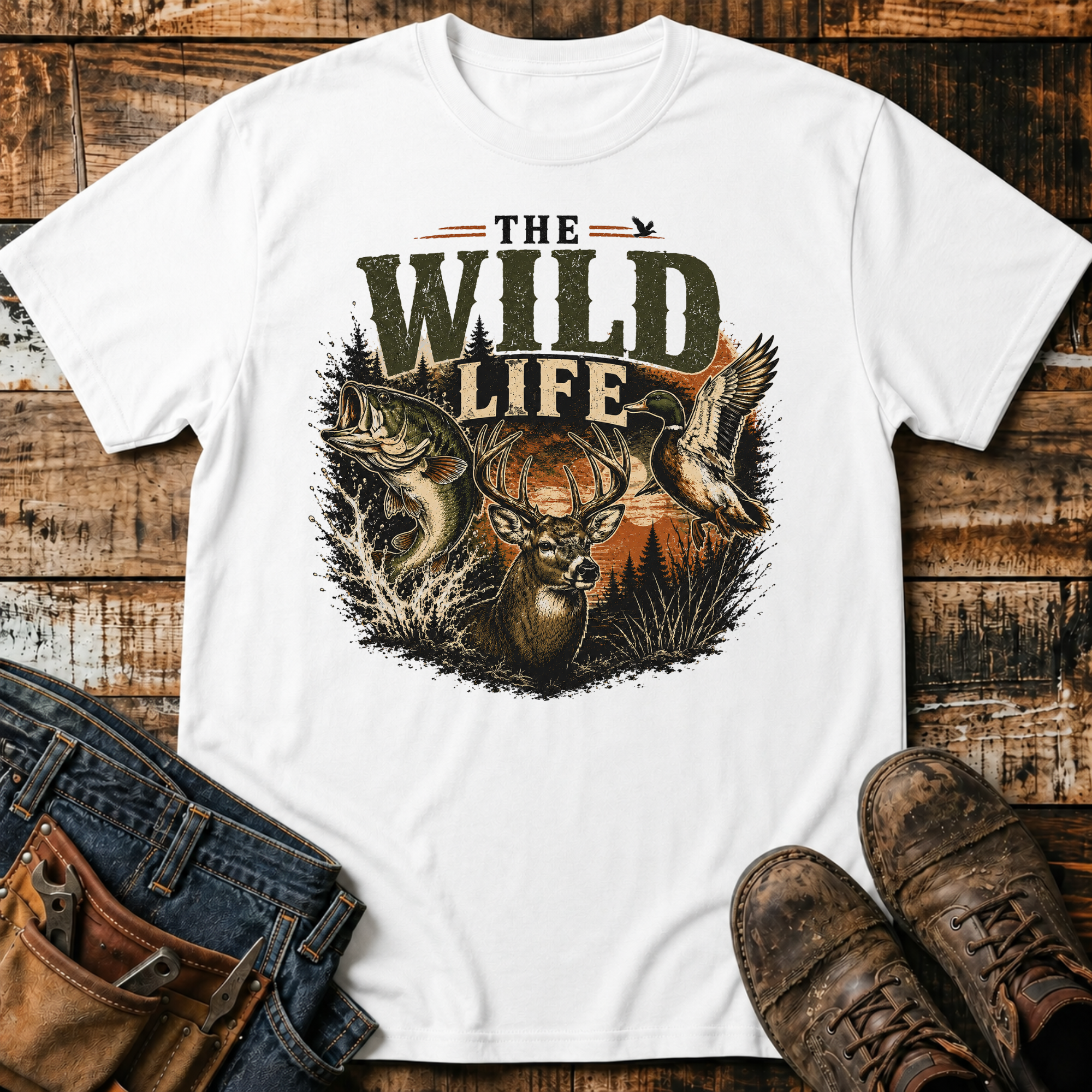 The Wild Life Deer Graphic T-Shirt