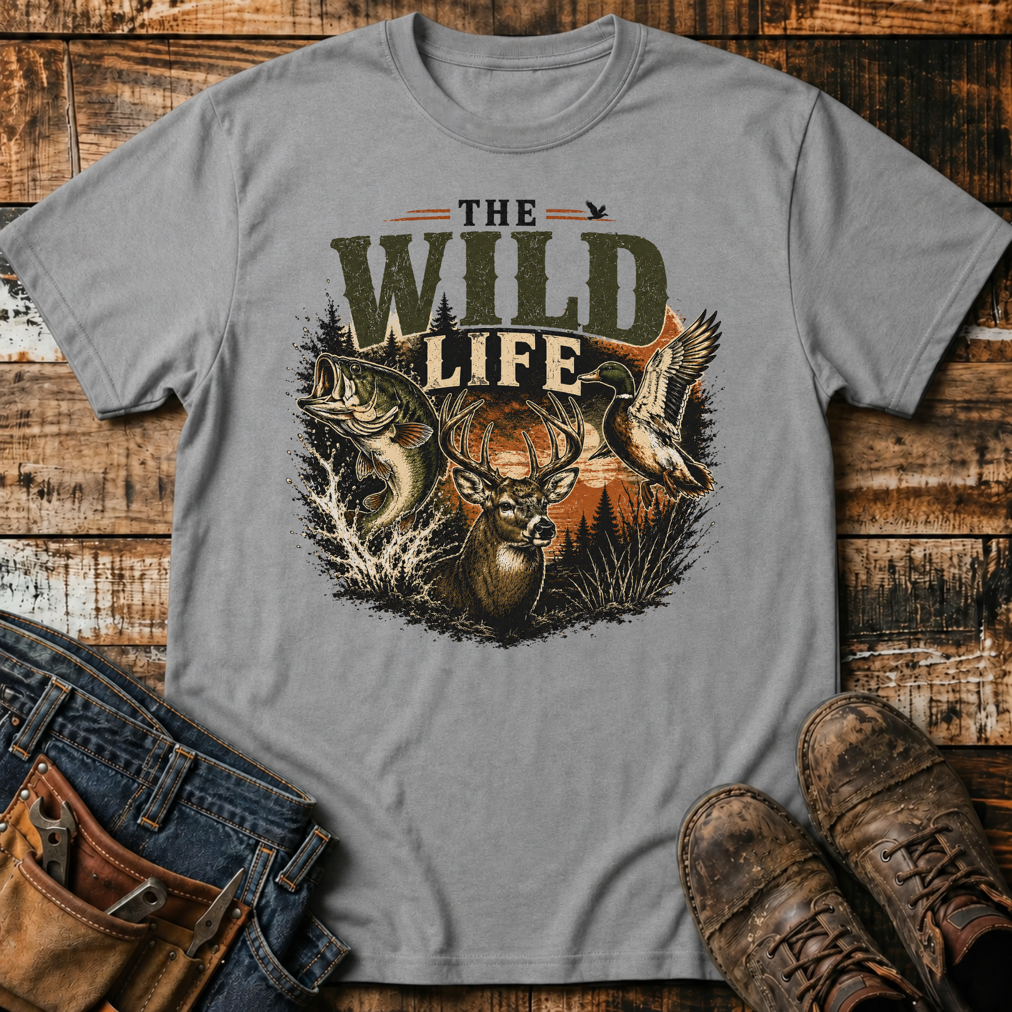 The Wild Life Deer Graphic T-Shirt