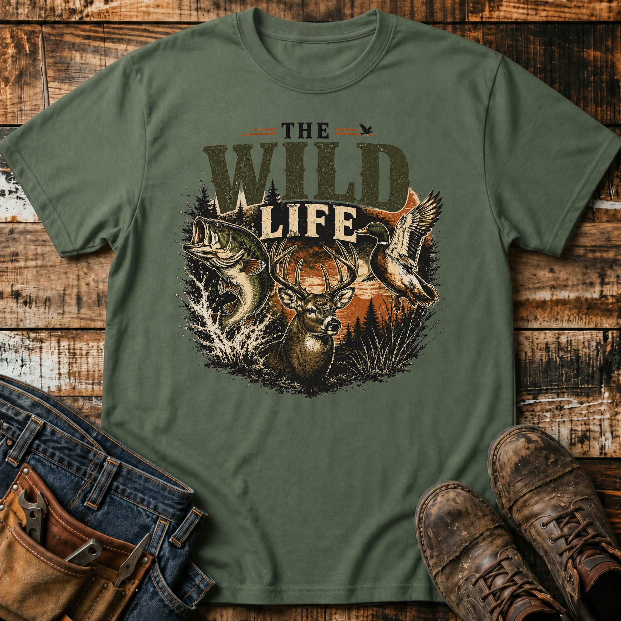 The Wild Life Deer Graphic T-Shirt