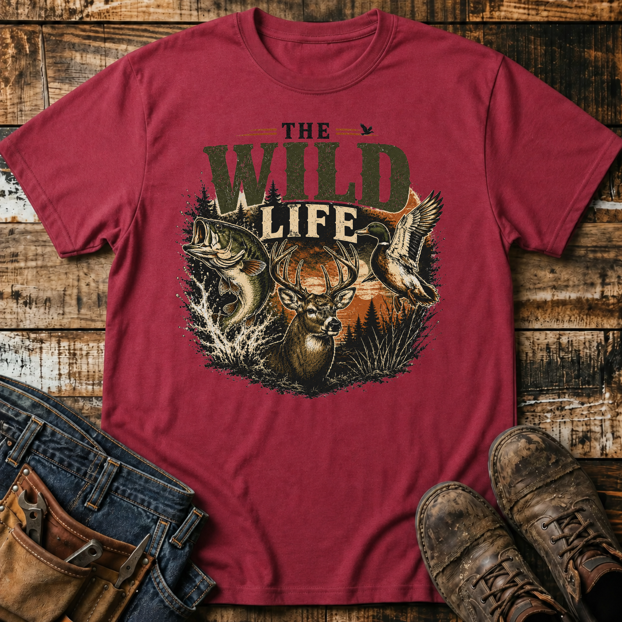 The Wild Life Deer Graphic T-Shirt