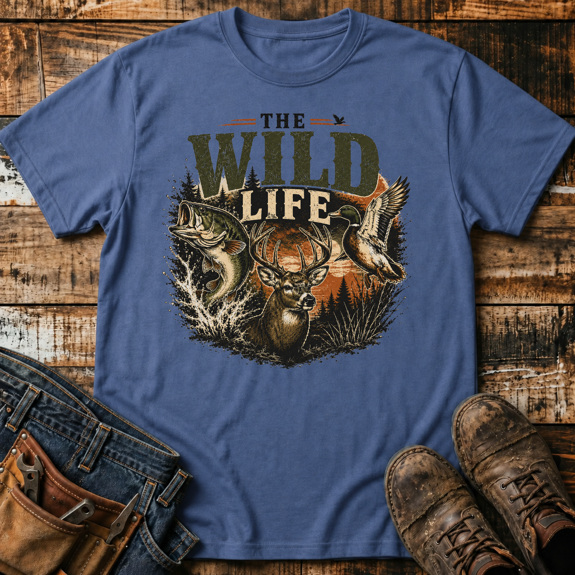The Wild Life Deer Graphic T-Shirt