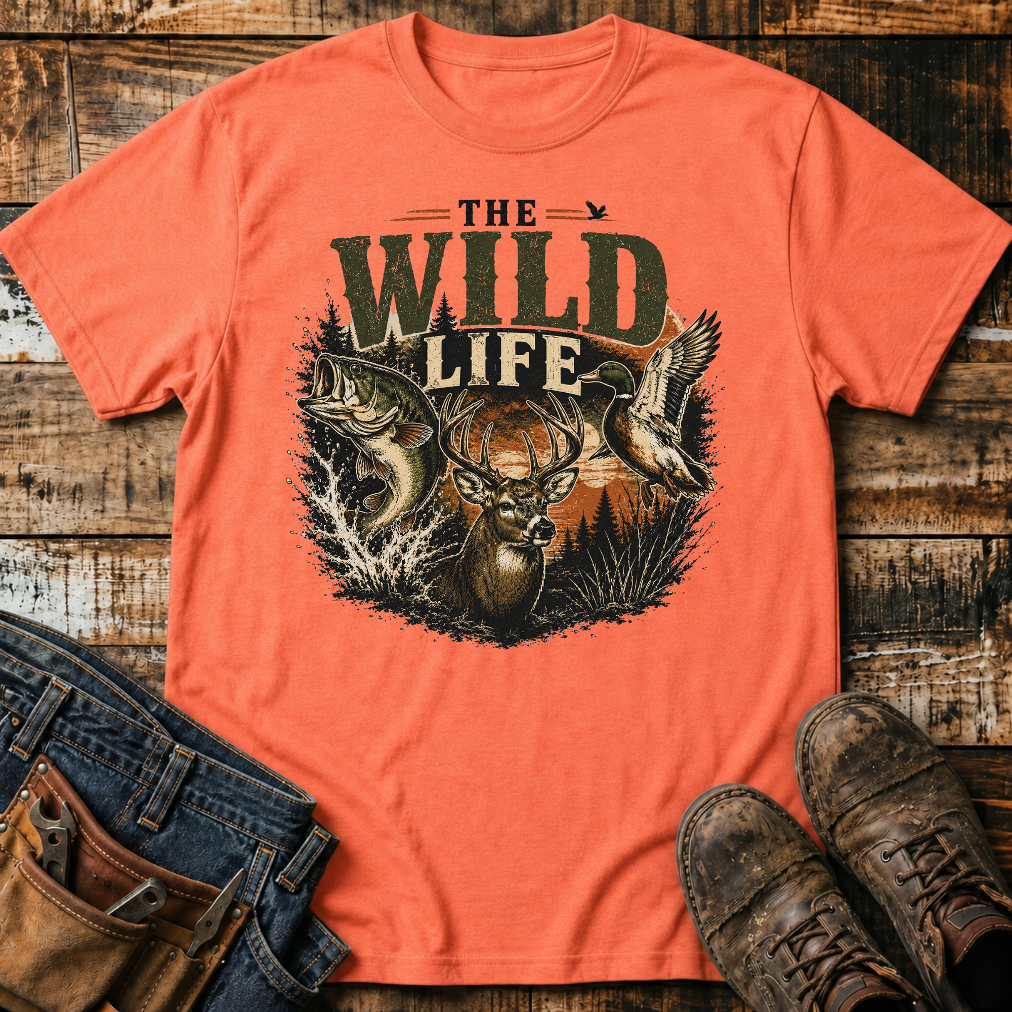 The Wild Life Deer Graphic T-Shirt