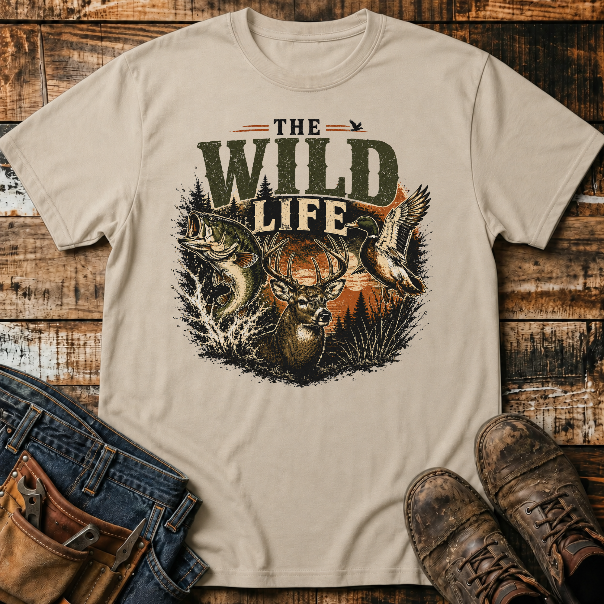 The Wild Life Deer Graphic T-Shirt