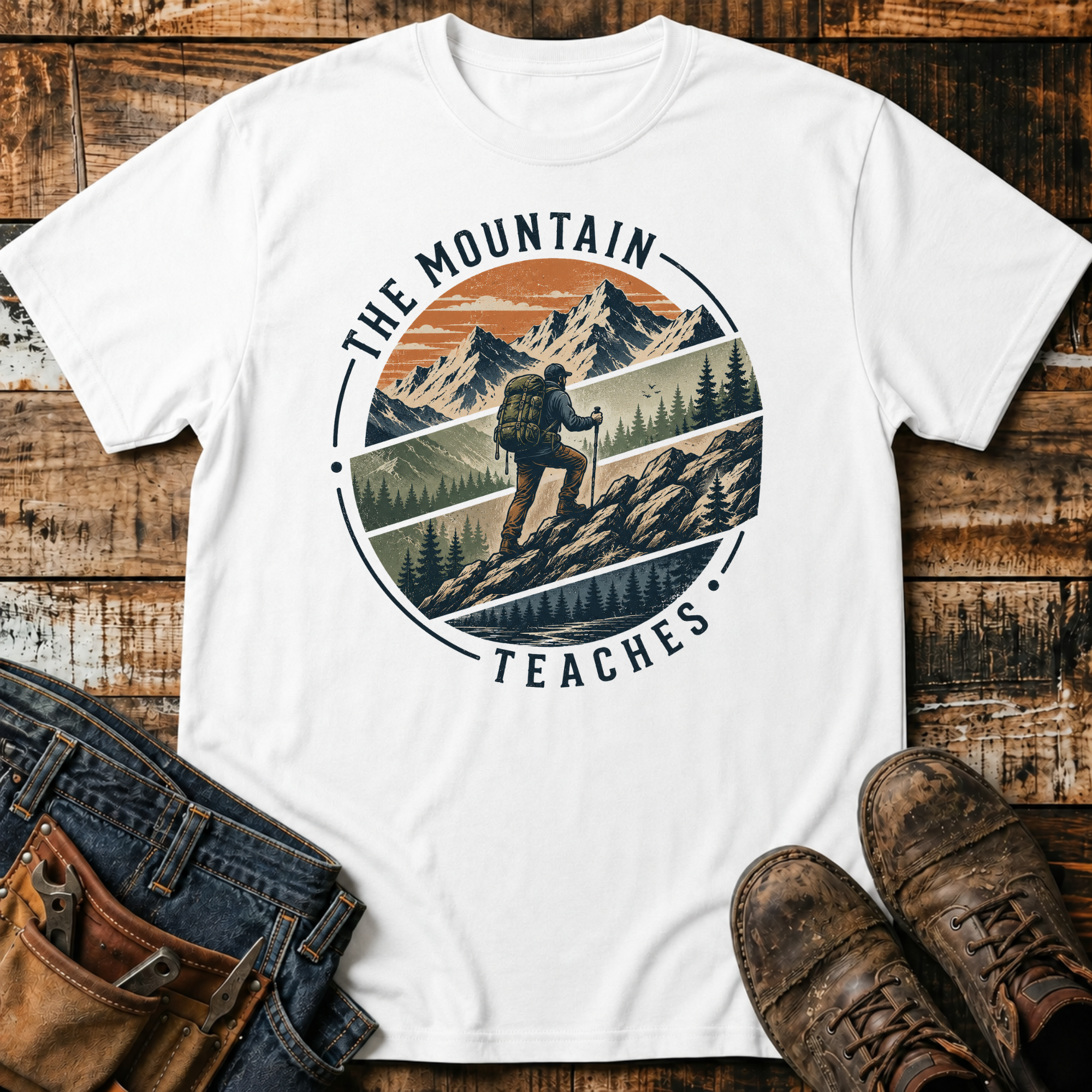 The Mountain Teaches T-Shirt